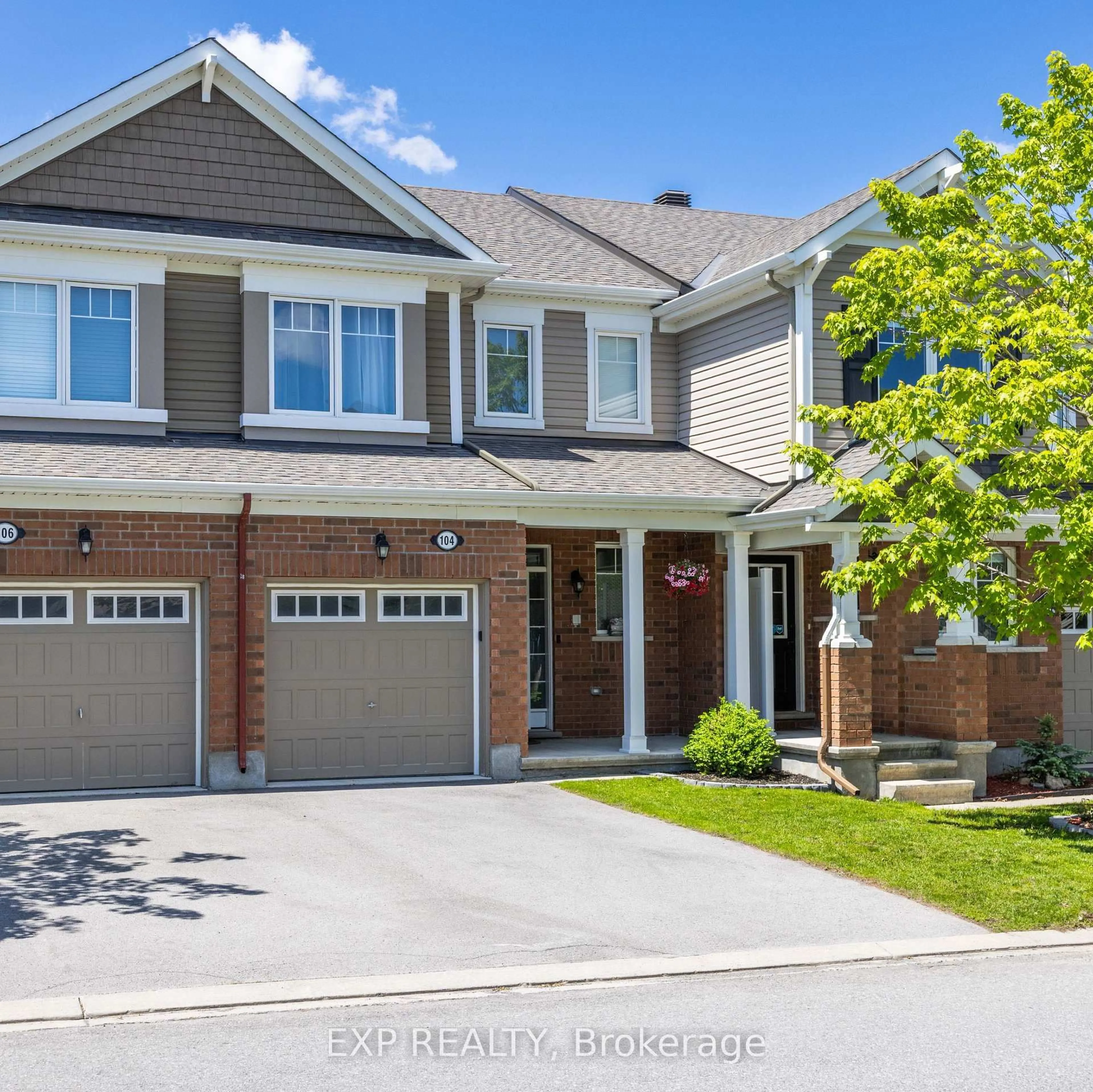 Home with brick exterior material, street for 104 Conifer Creek Circ, Ottawa Ontario K2M 0L7
