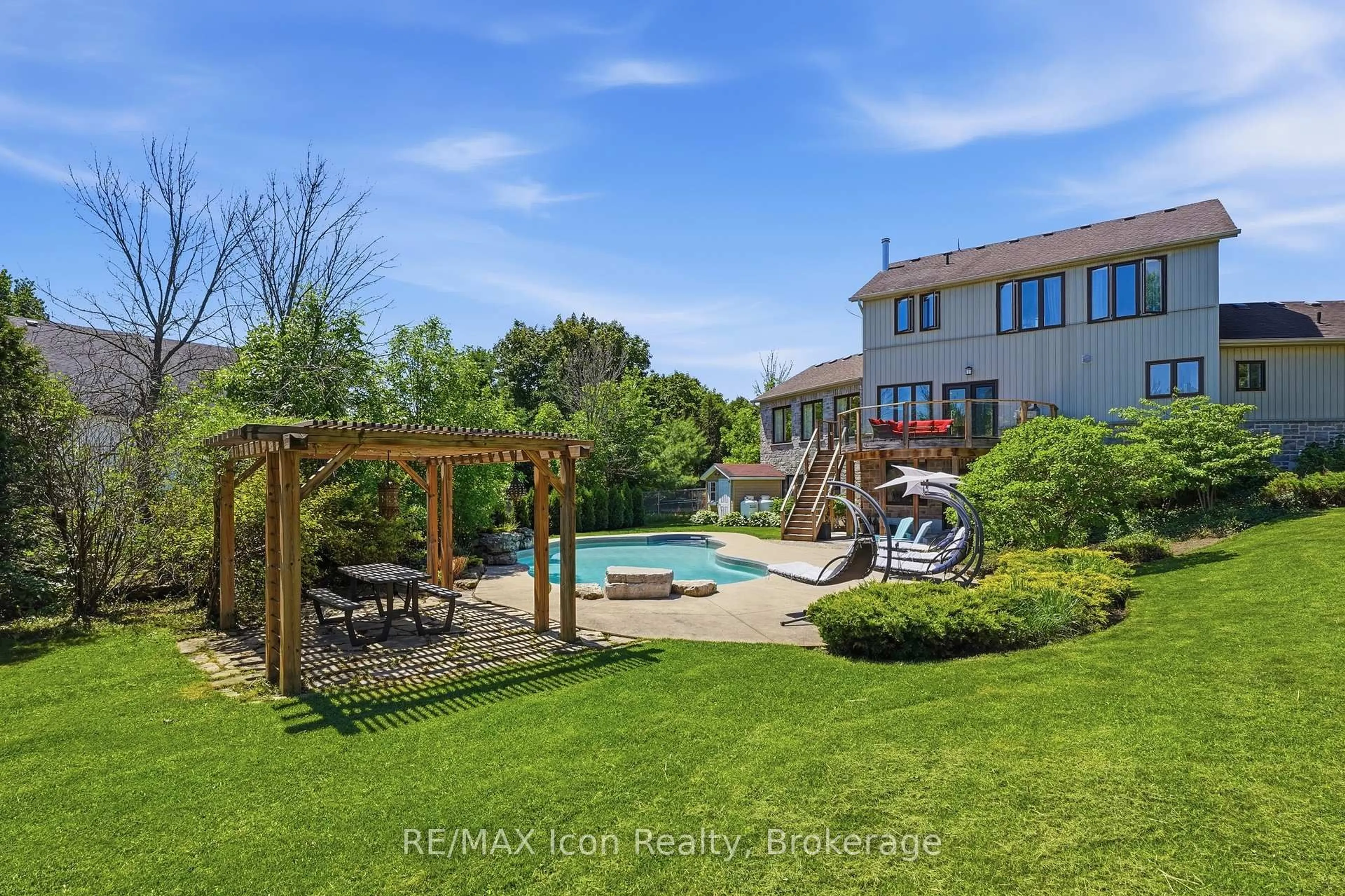 A pic from outside/outdoor area/front of a property/back of a property/a pic from drone, water/lake/river/ocean view for 5779 Third Line, Guelph/Eramosa Ontario N0B 2K0