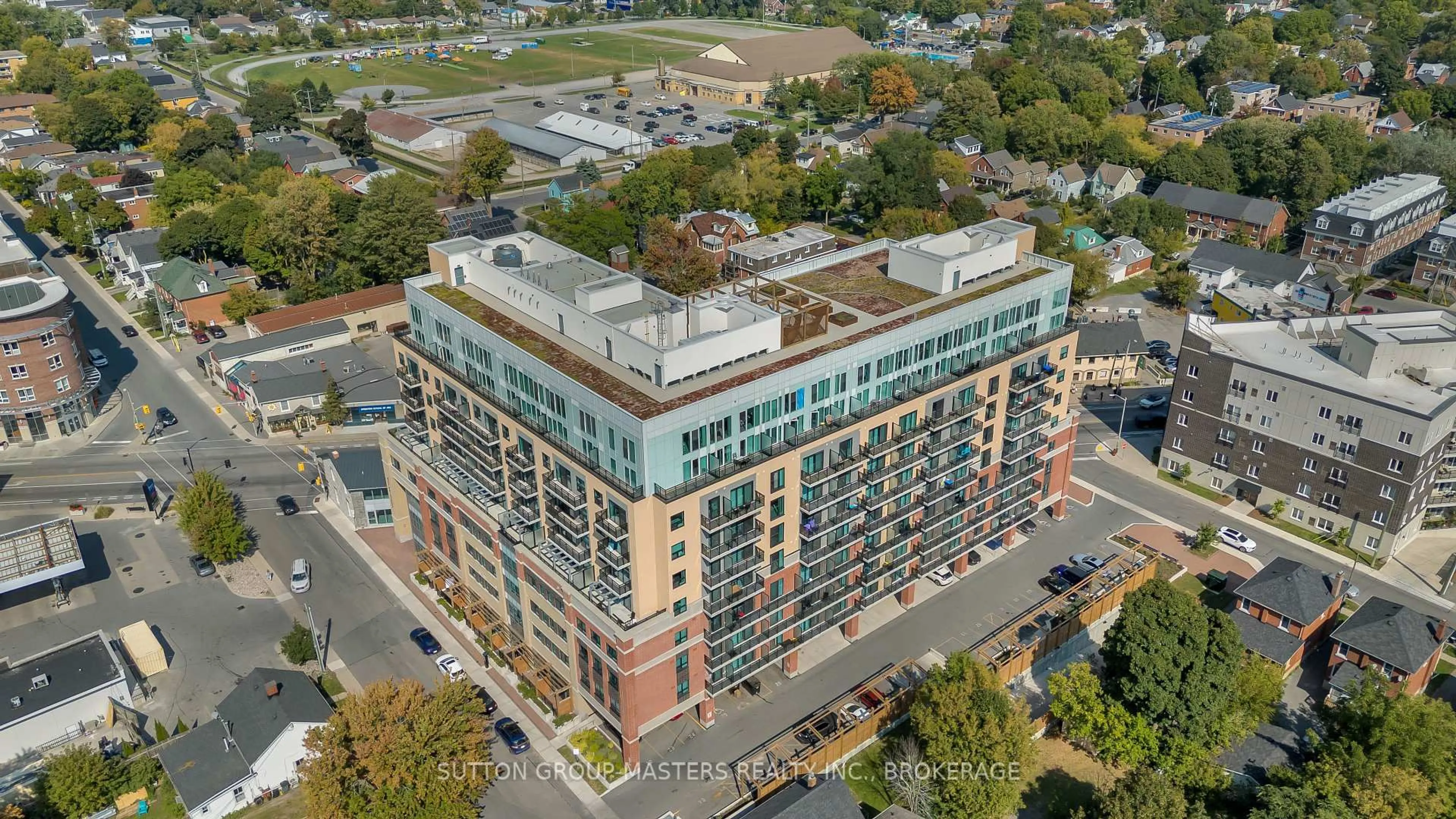 A pic from outside/outdoor area/front of a property/back of a property/a pic from drone, city buildings view from balcony for 652 Princess St #323, Kingston Ontario K7Z 1E5