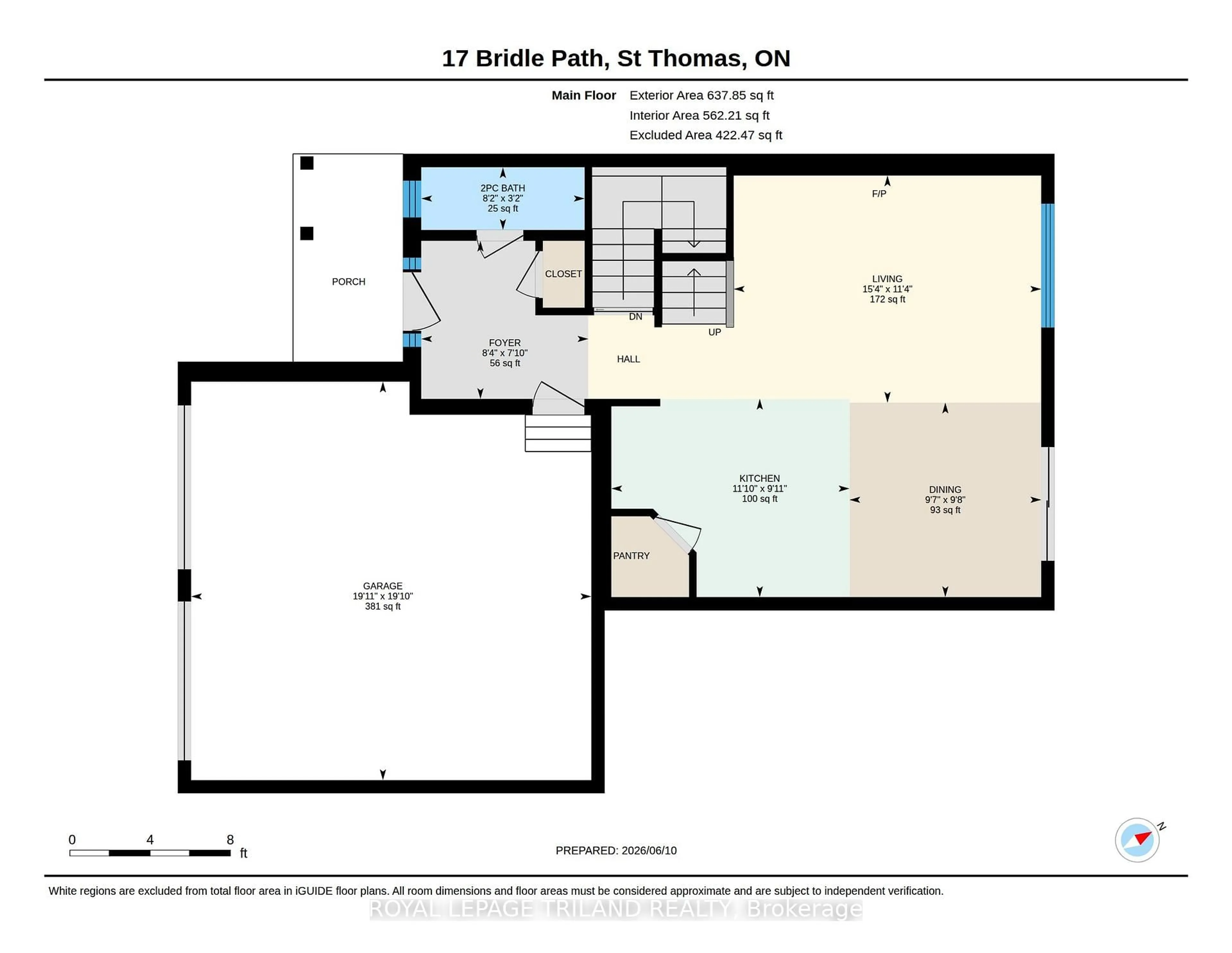 Floor plan for 17 Bridle Path, St. Thomas Ontario N5R 0B4