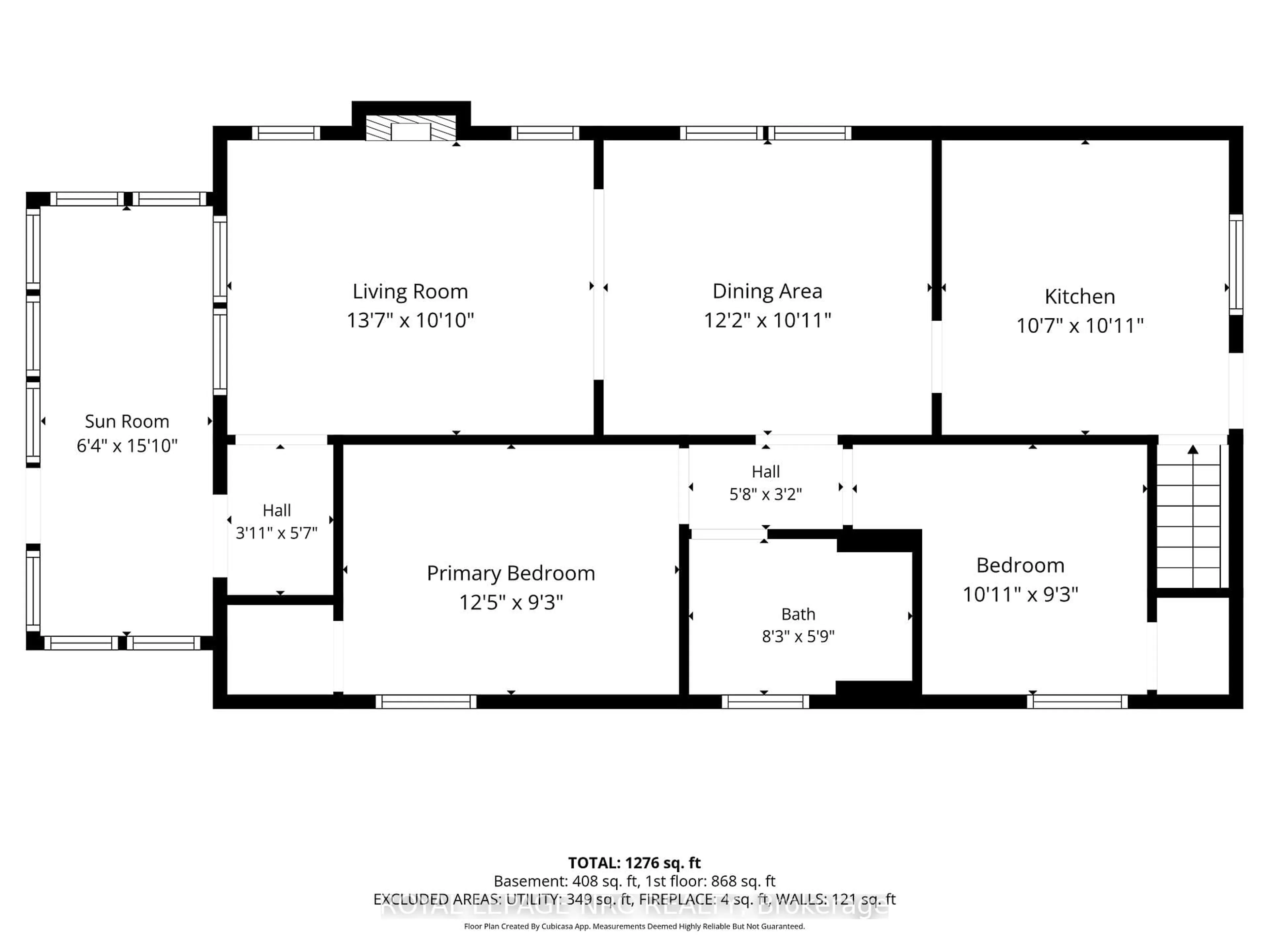 Floor plan for 44 Beech St, St. Catharines Ontario L2R 2B7