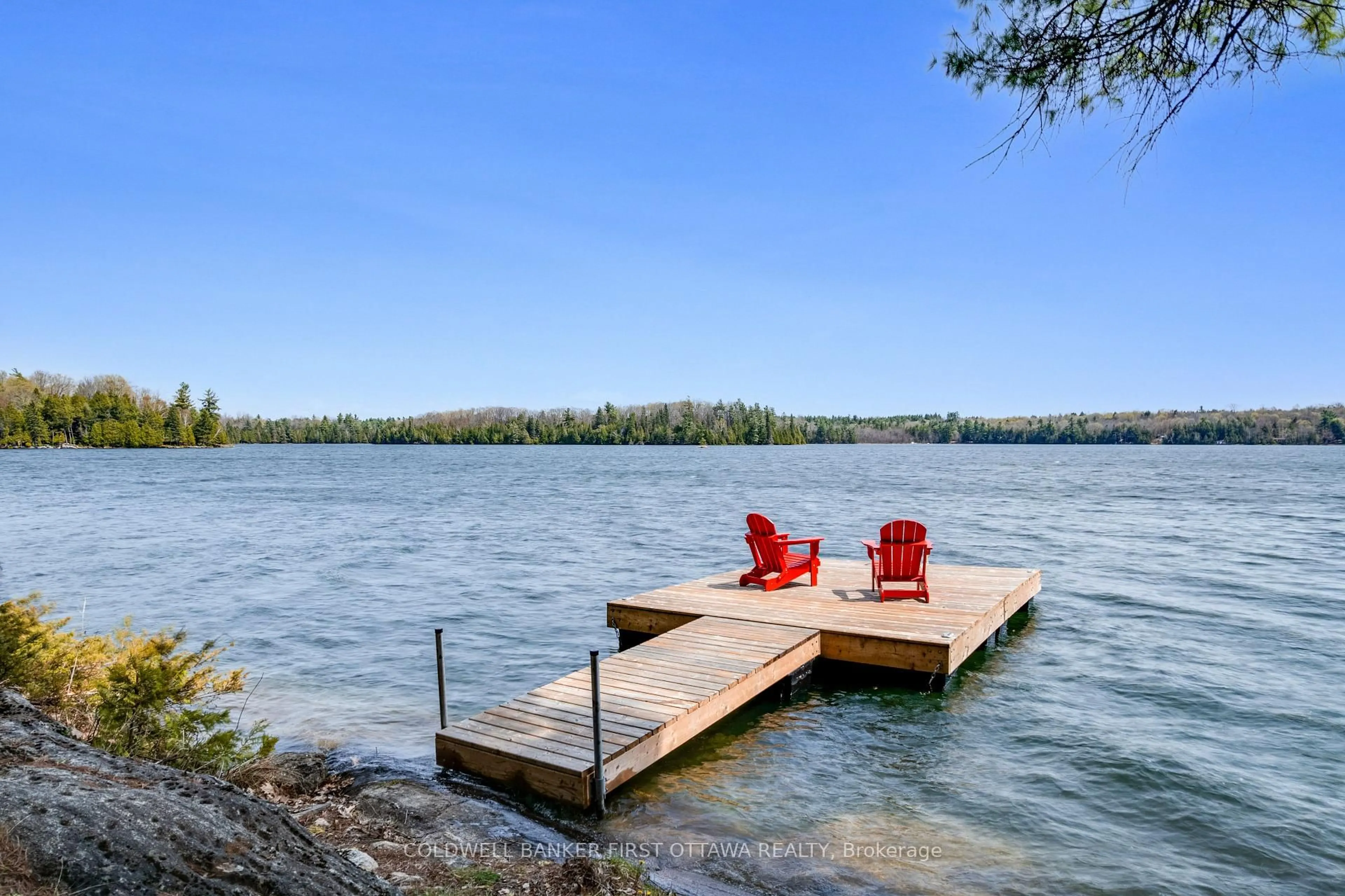 Patio, water/lake/river/ocean view for 119 Farren Lake Lane 22, Maberly Ontario K0H 2B0