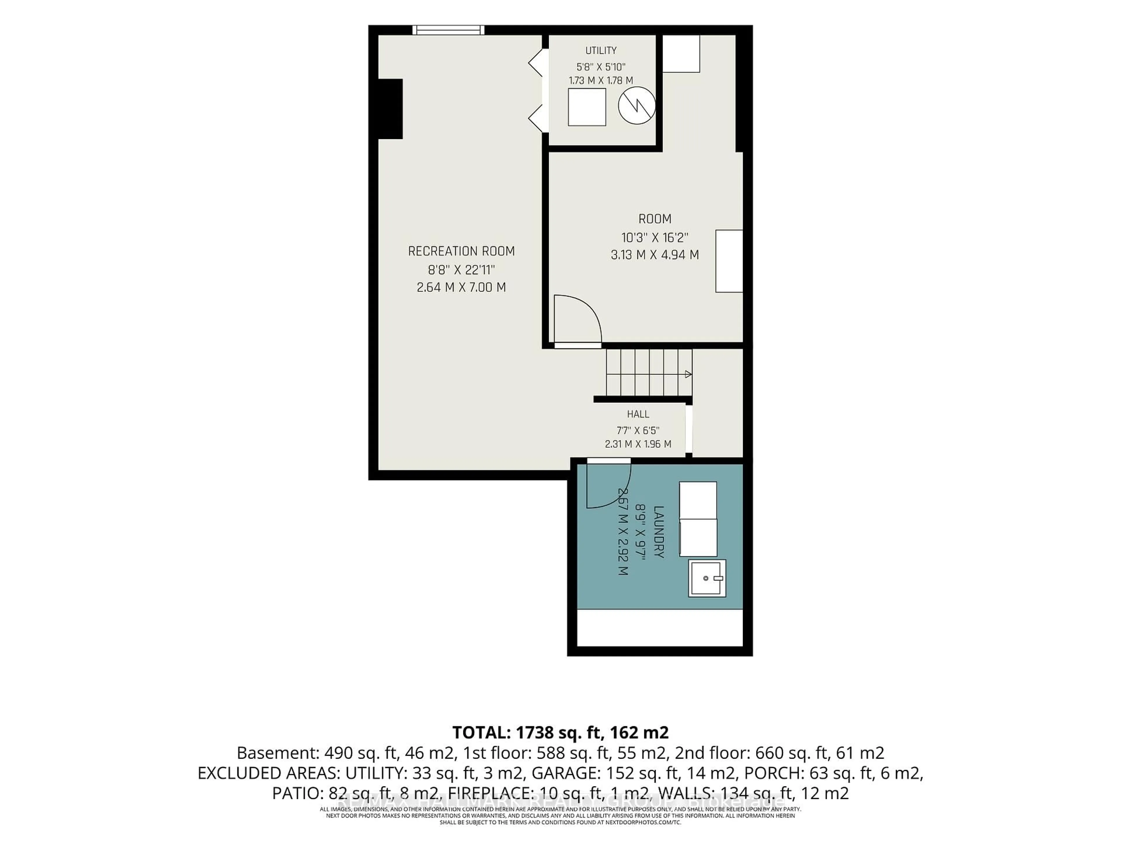 Floor plan for 6912 Du Bois Ave #76, Ottawa Ontario K1C 5L3
