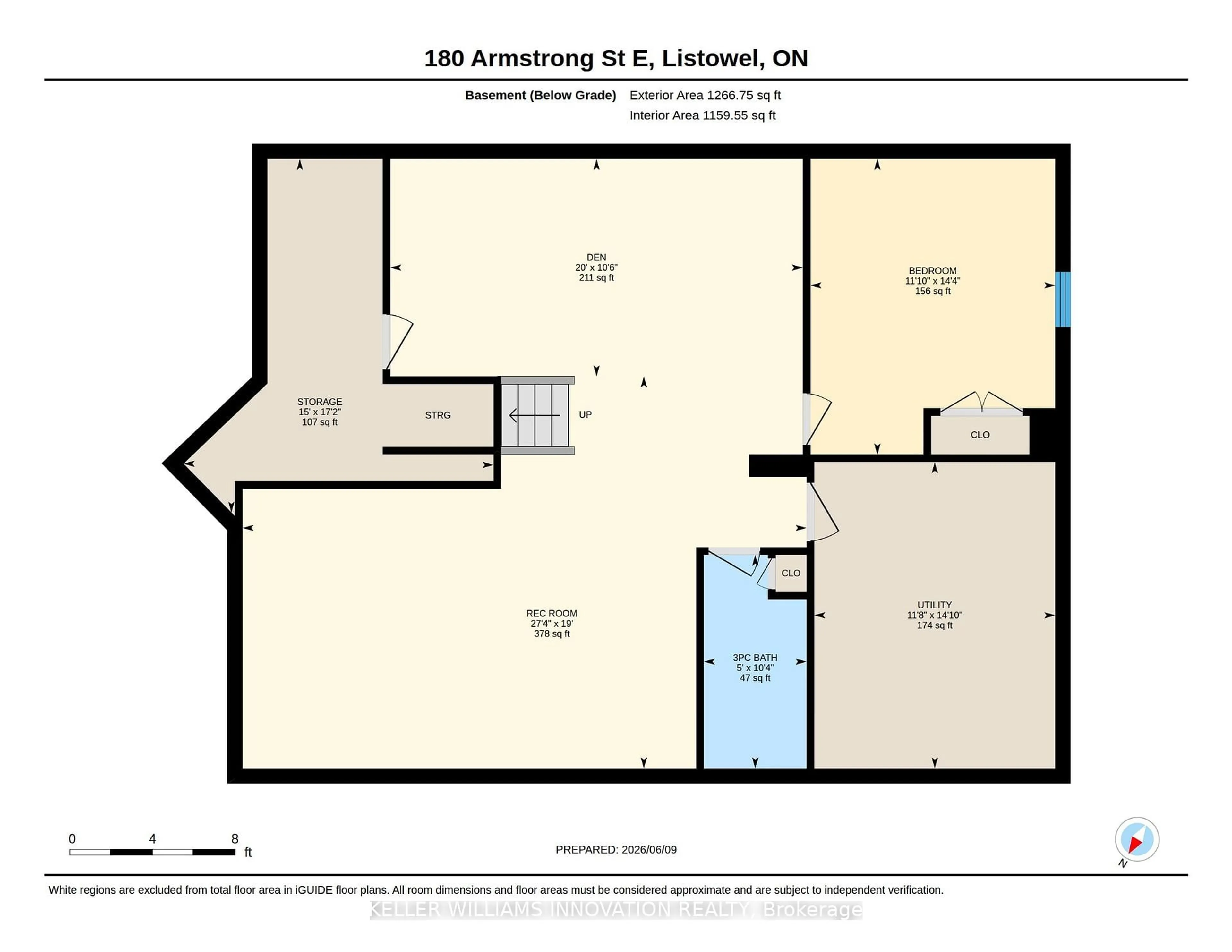 Floor plan for 180 Armstrong St, North Perth Ontario N4W 3V7