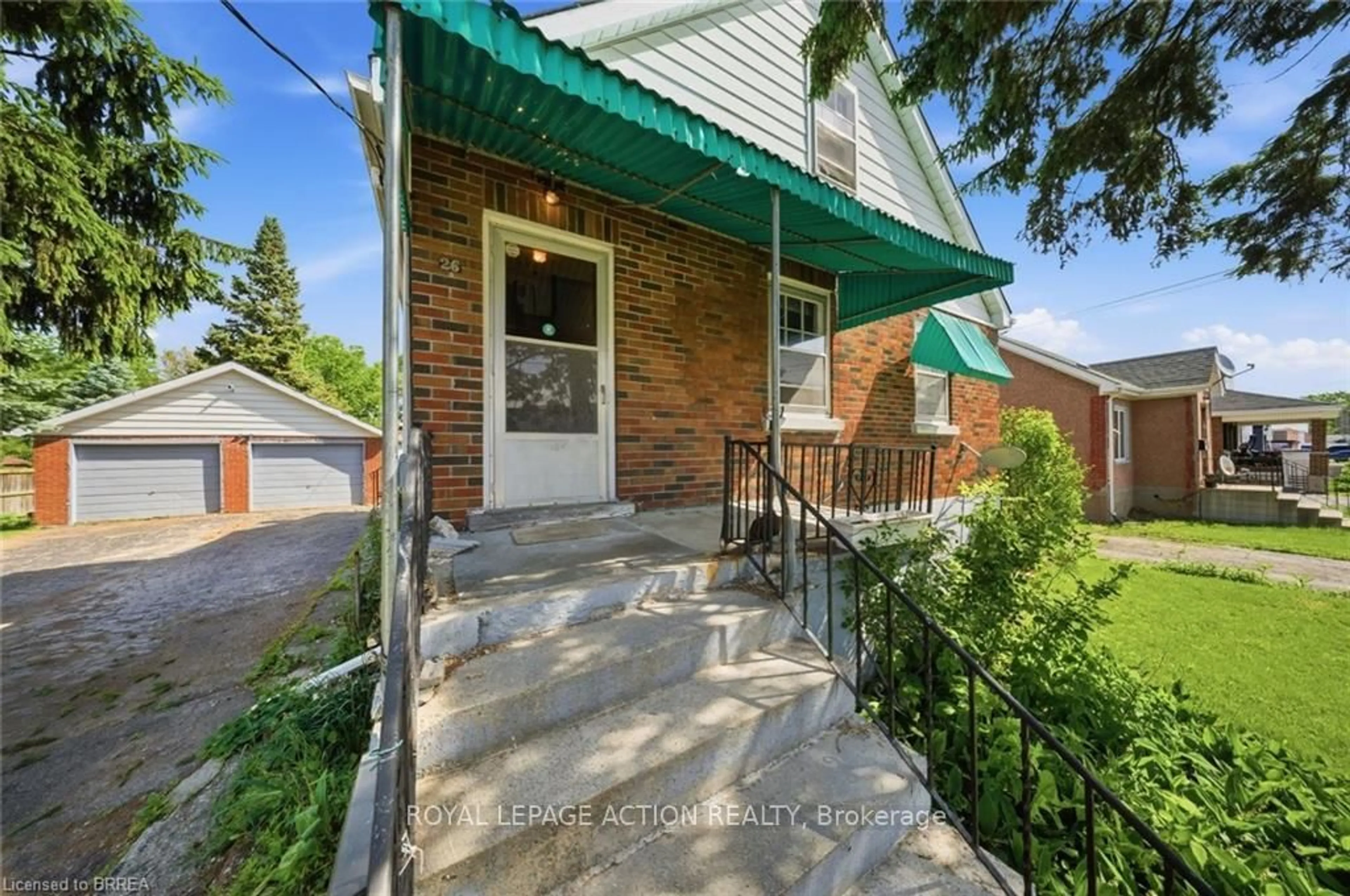 Home with brick exterior material, street for 26 Alice St, Brantford Ontario N3R 1Y2