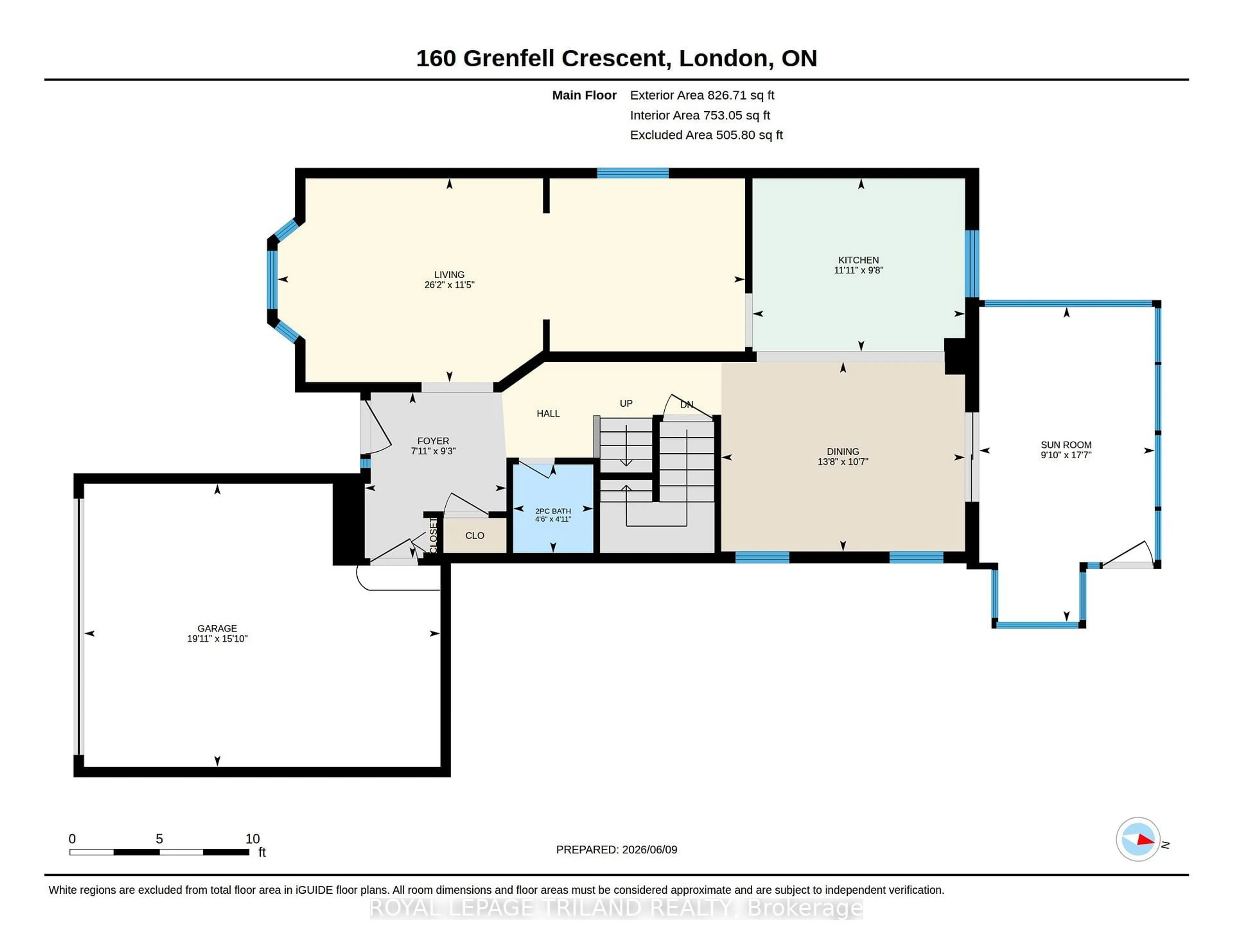 Floor plan for 160 Grenfell Cres, London North Ontario N5X 2R9