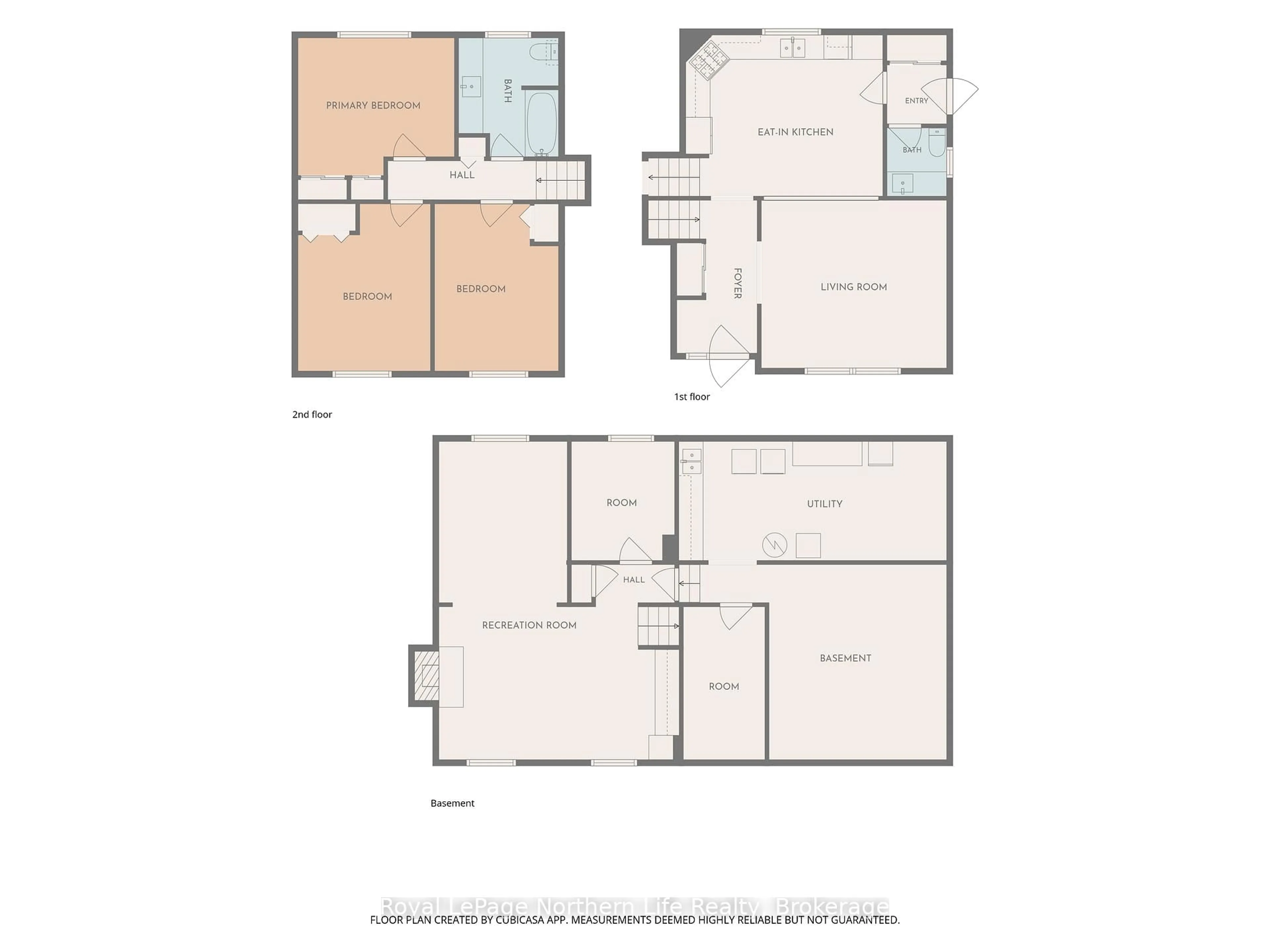 Floor plan for 27 Little Down Lane, North Bay Ontario P1B 8G2