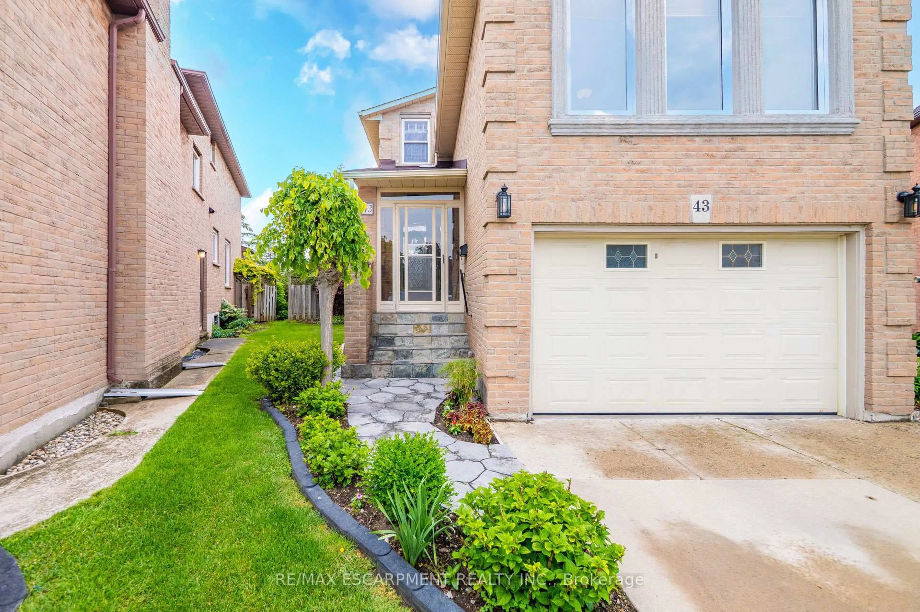 Home with brick exterior material, street for 43 Puritan Crt, Hamilton Ontario L8E 4K9