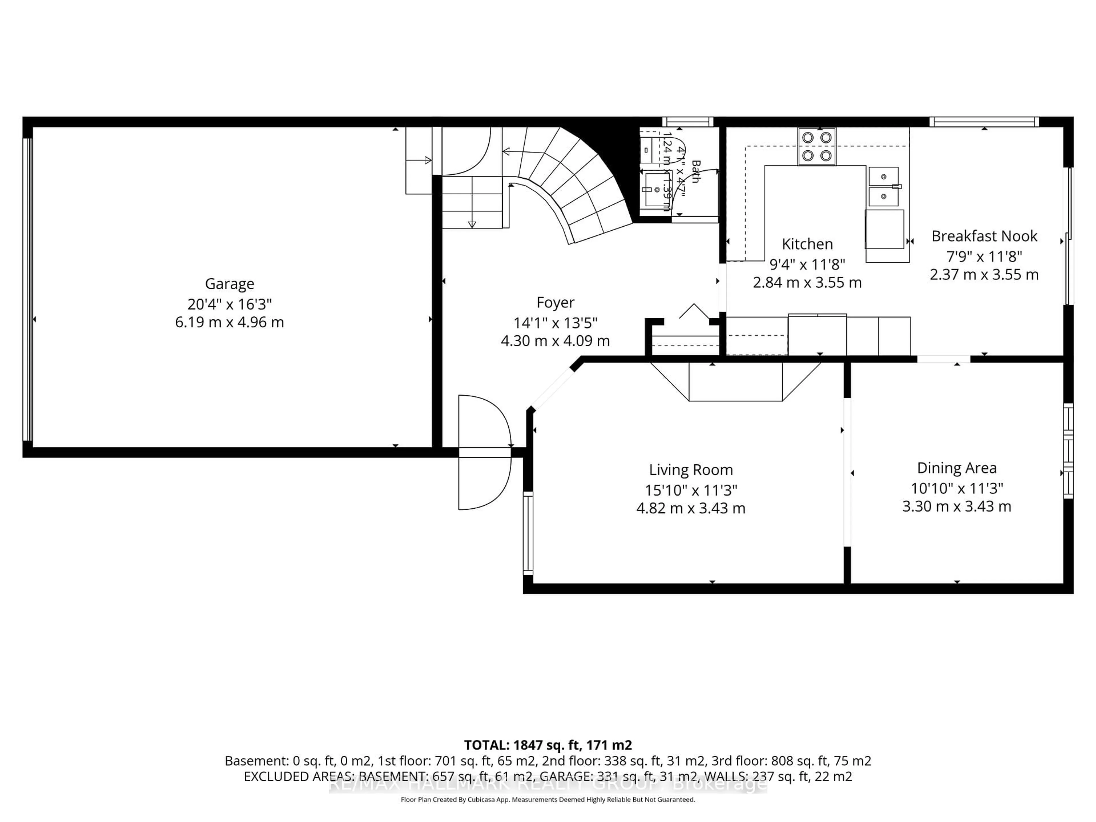 Floor plan for 1912 Des Epinettes Ave, Ottawa Ontario K1C 6P5