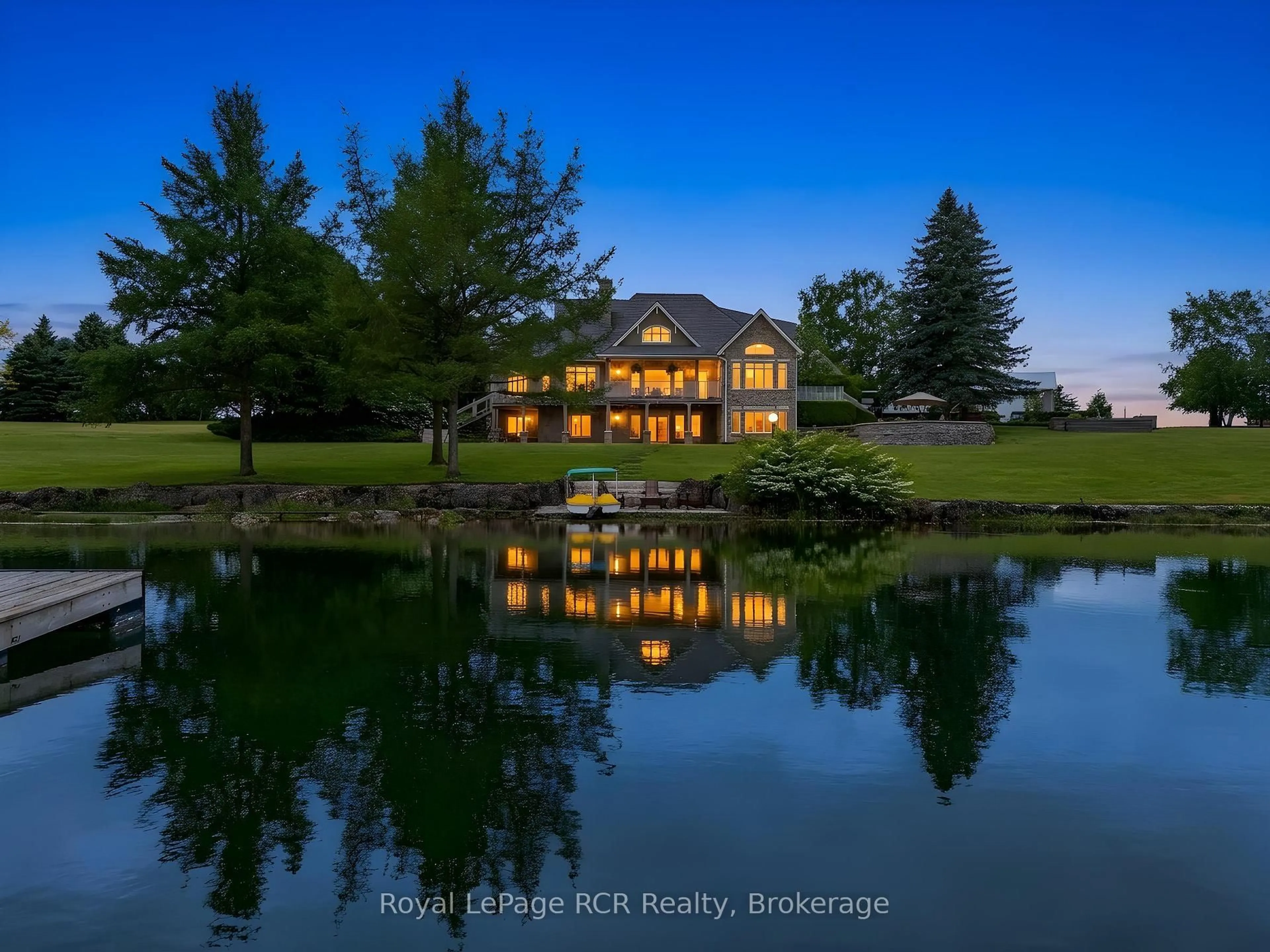 A pic from outside/outdoor area/front of a property/back of a property/a pic from drone, water/lake/river/ocean view for 374 Concession 12, South Bruce Ontario N0G 2V0