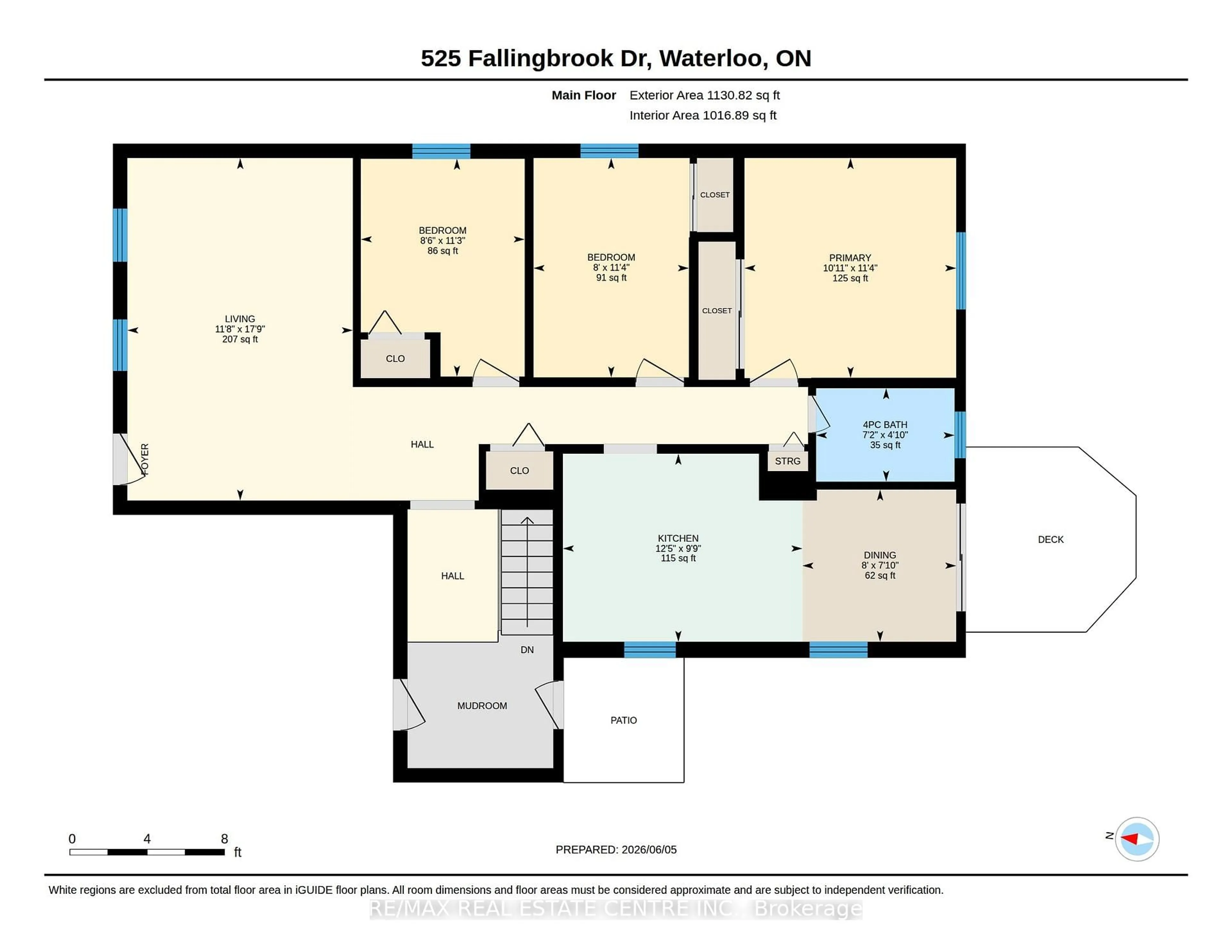 Floor plan for 525 Fallingbrook Dr, Waterloo Ontario N2L 4N2