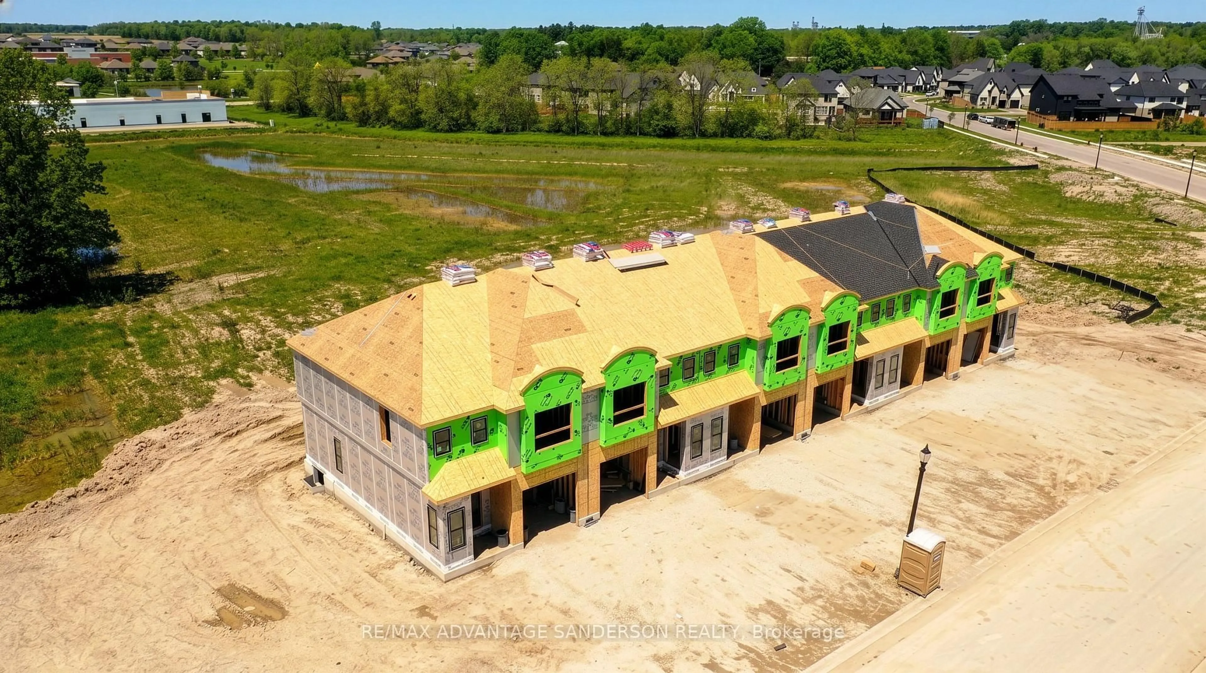 A pic from outside/outdoor area/front of a property/back of a property/a pic from drone, building for 55 Purple Beech St, Thames Centre Ontario N0M 2P0
