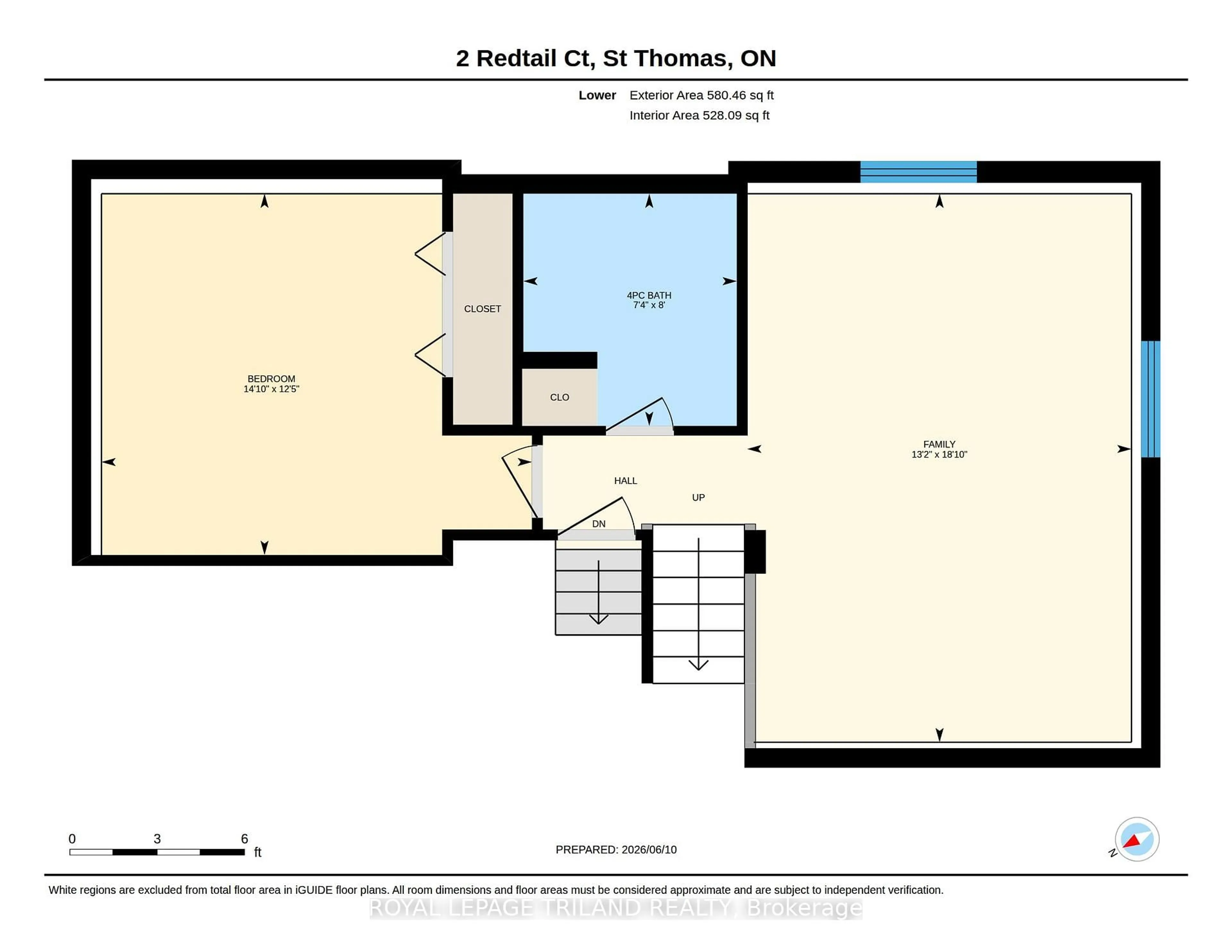 Floor plan for 2 Redtail Crt, St. Thomas Ontario N5R 6L6