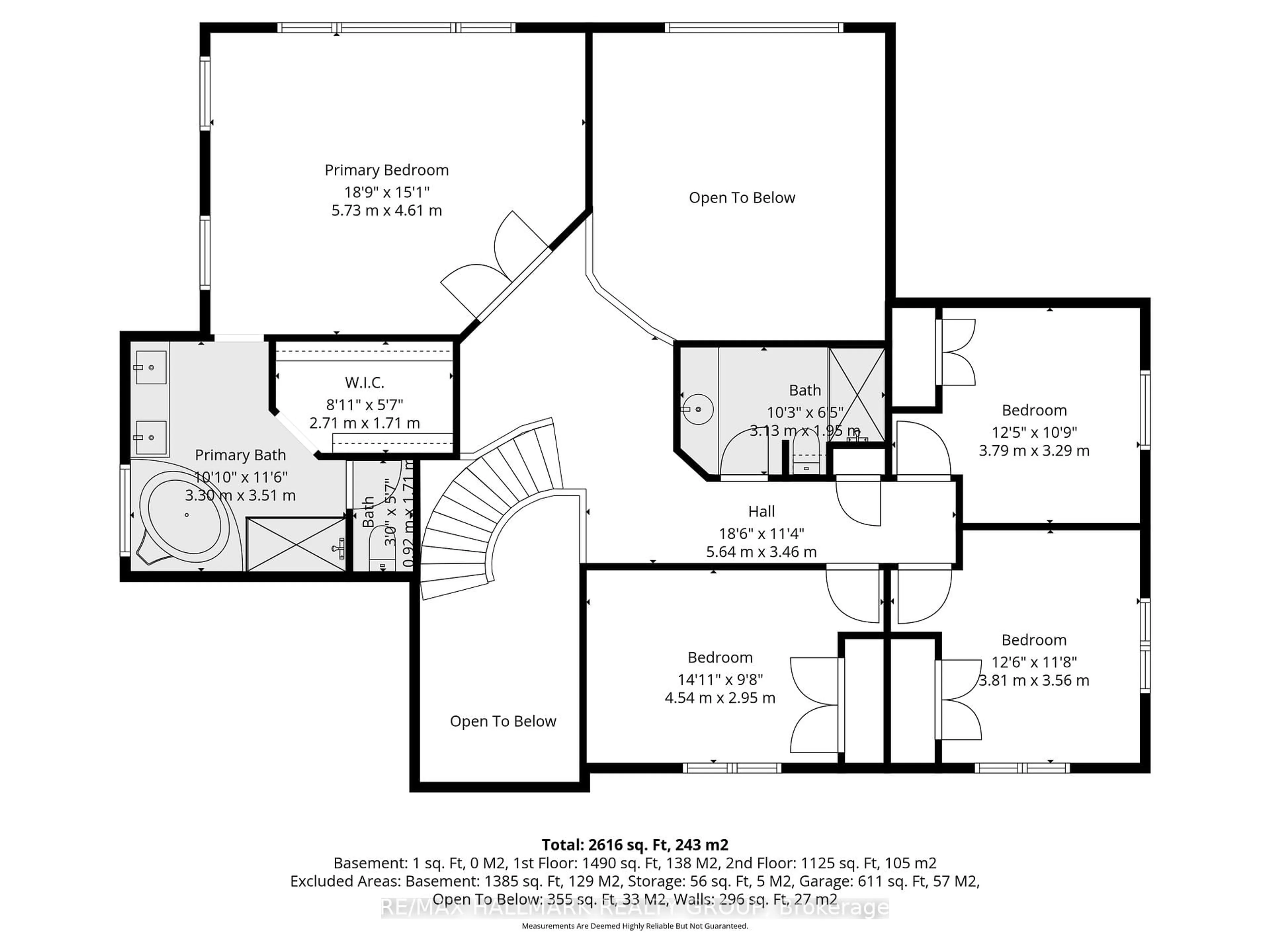 Floor plan for 1518 Monaghan Lane, Ottawa Ontario K2W 1B4