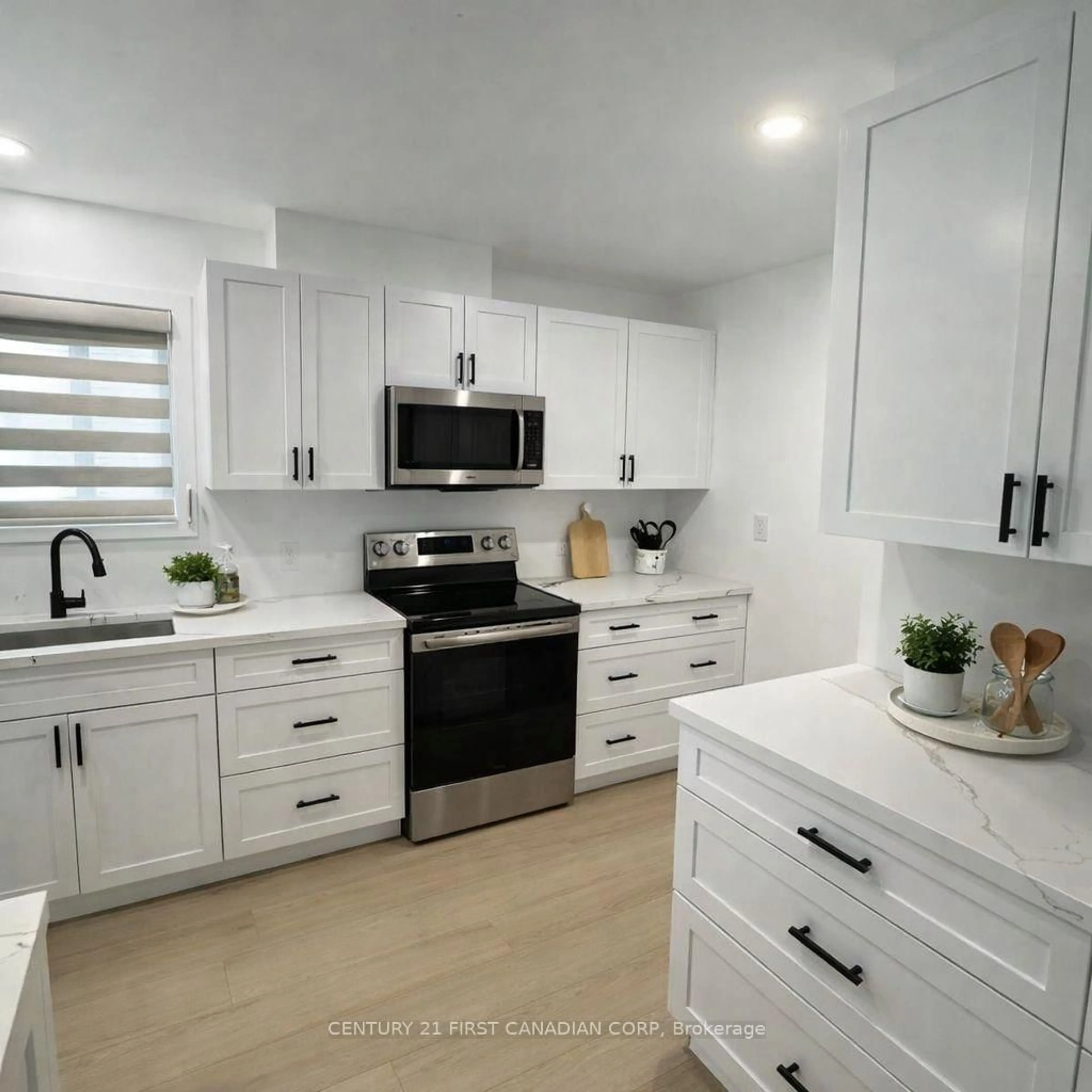 Contemporary kitchen, ceramic/tile floor for 128 Empress Ave, London North Ontario N6H 1N3