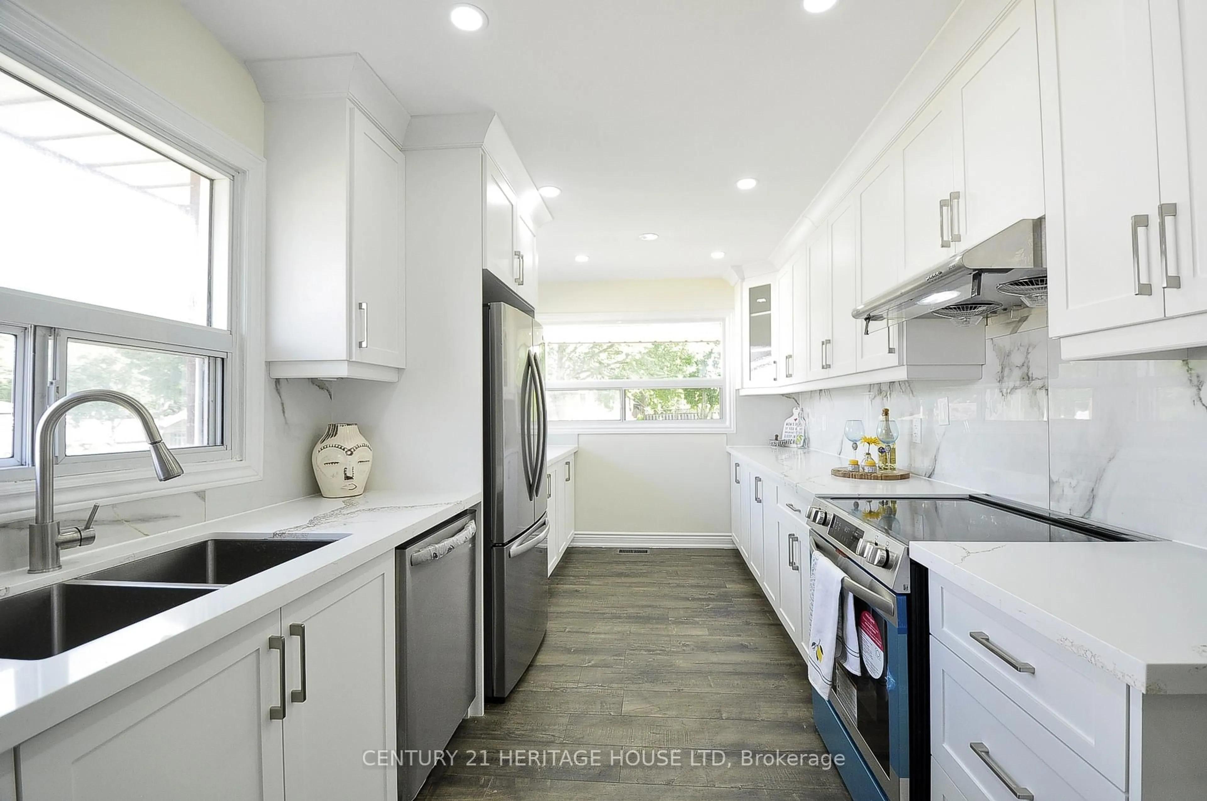 Contemporary kitchen, ceramic/tile floor for 75 Olympic Dr, Kitchener Ontario N2M 3S7
