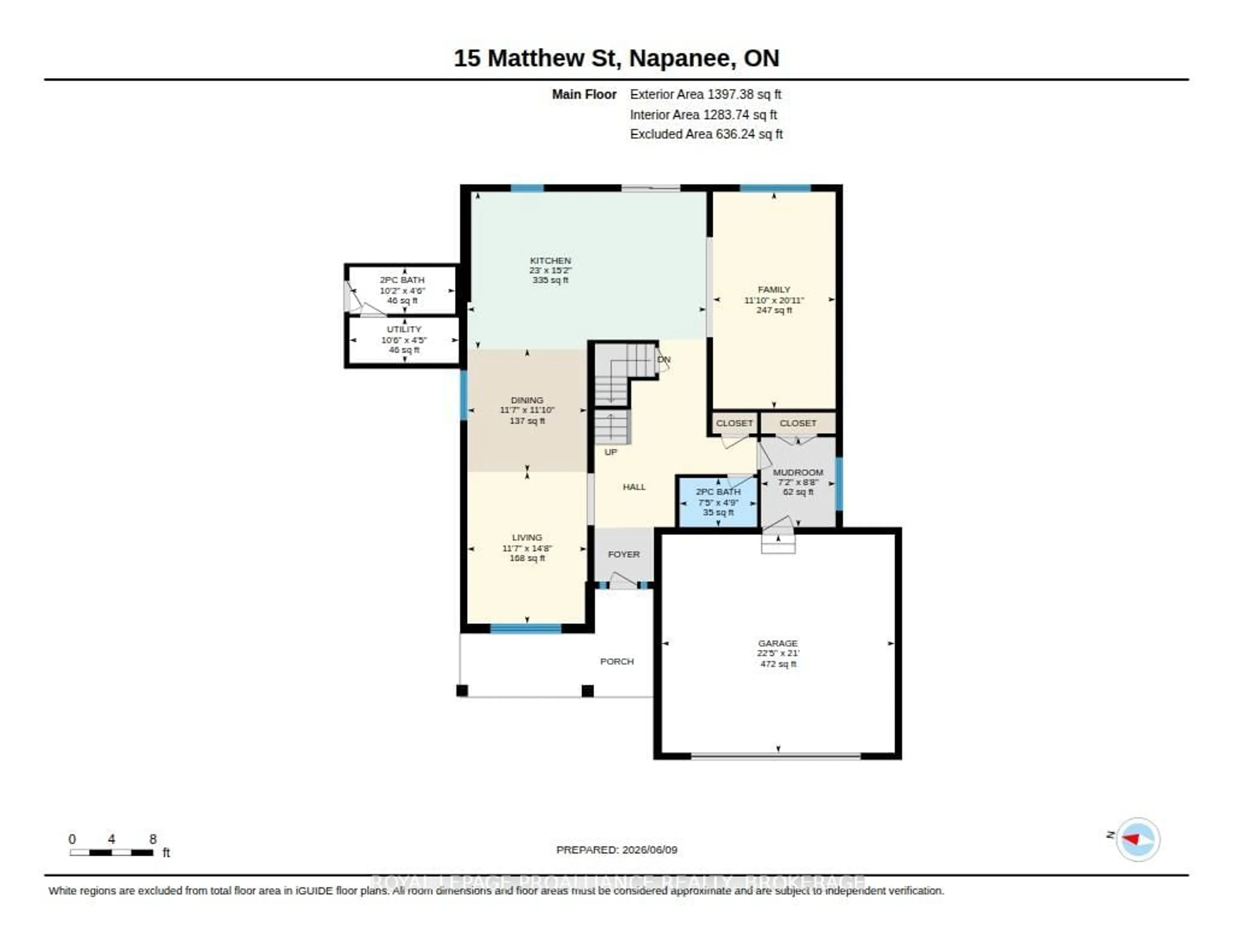 Floor plan for 15 Matthew St, Greater Napanee Ontario K7R 0C3