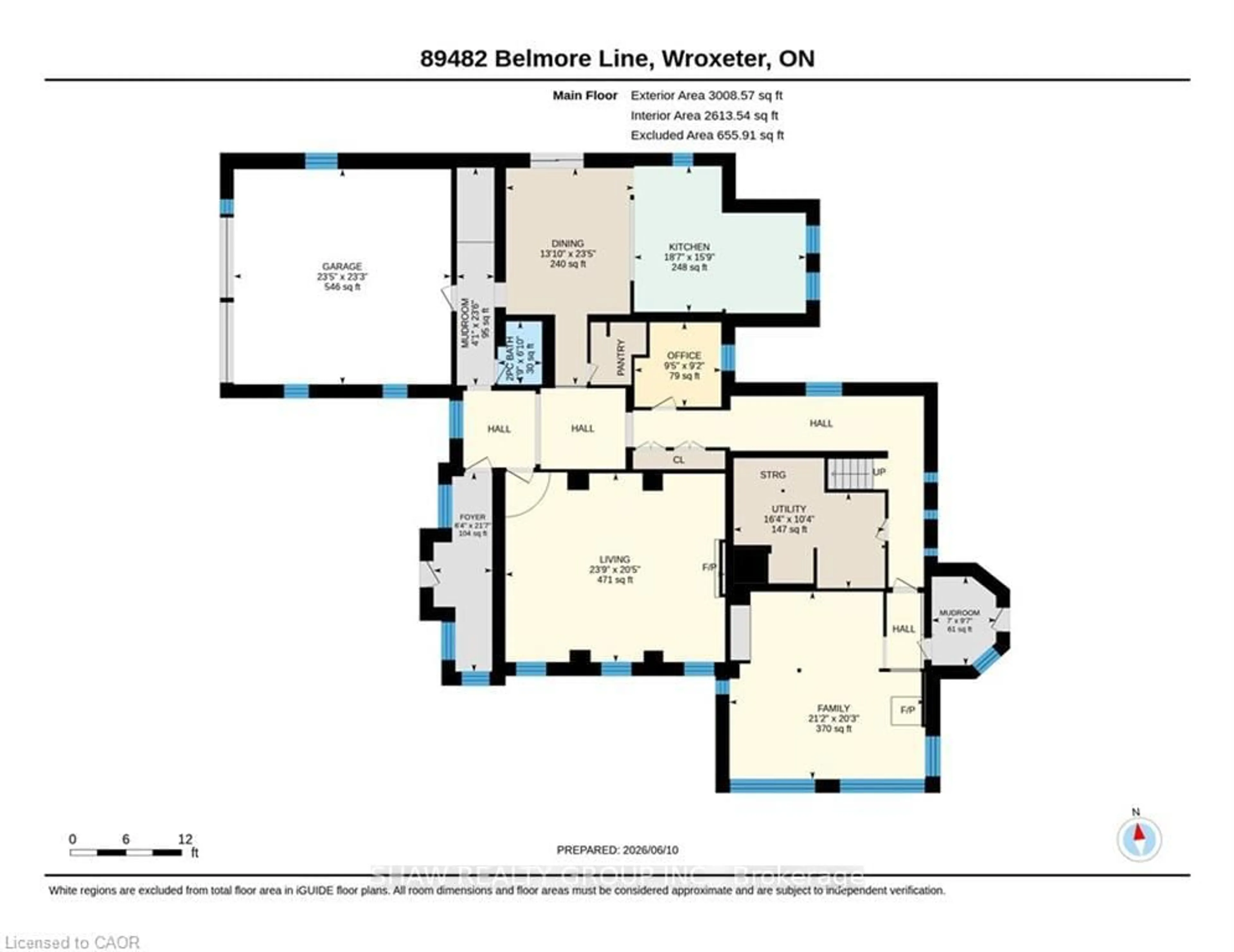Floor plan for 89482 Belmore Line, Howick Ontario N0G 2X0