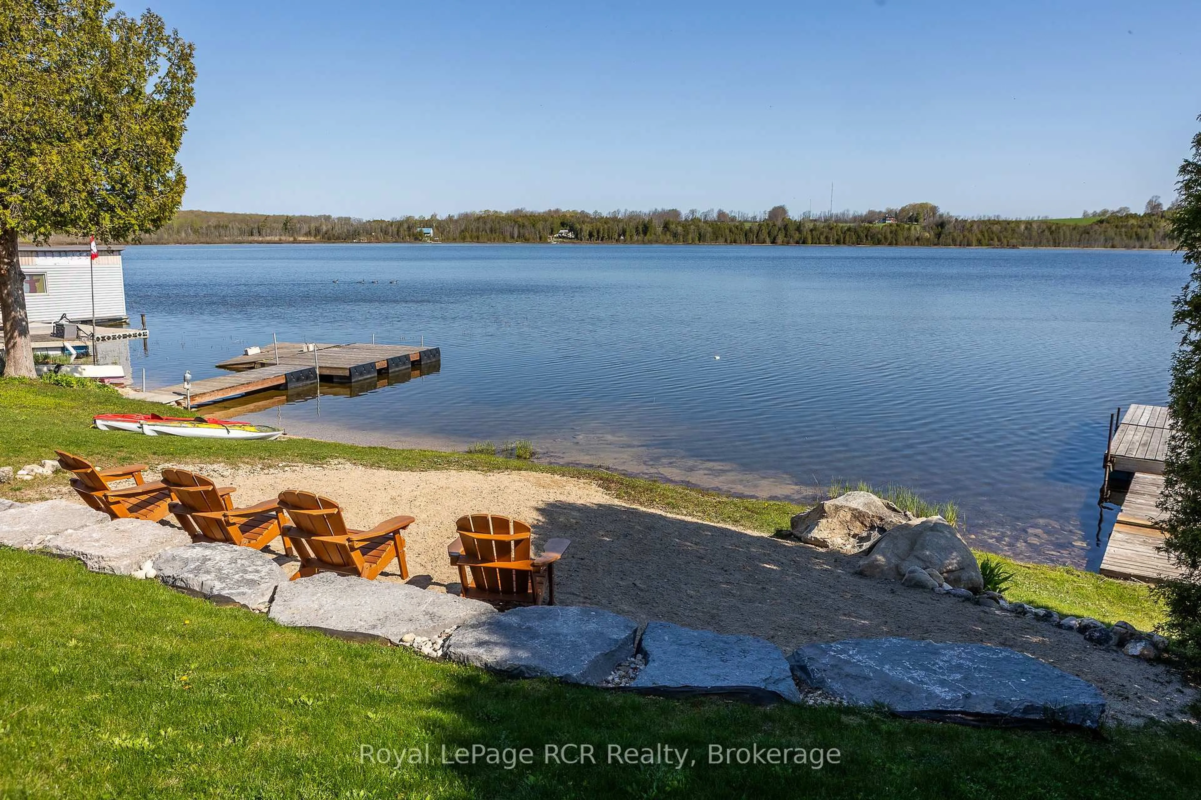 Patio, water/lake/river/ocean view for 474825 Townsend Lake Rd, West Grey Ontario N0C 1H0