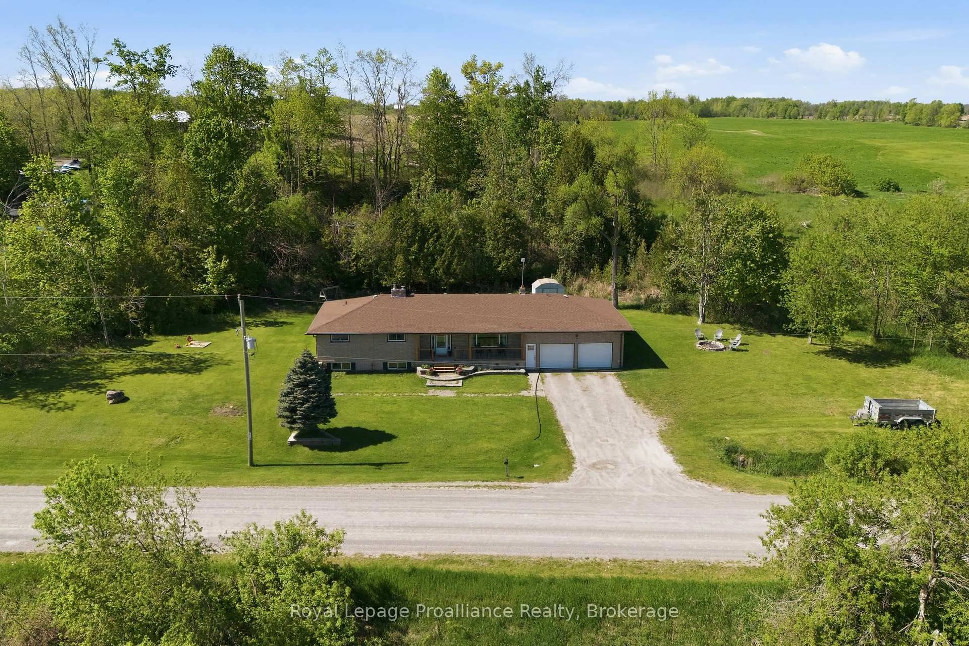 A pic from outside/outdoor area/front of a property/back of a property/a pic from drone, unknown for 416 GOSPEL Rd, Quinte West Ontario K0K 1L0