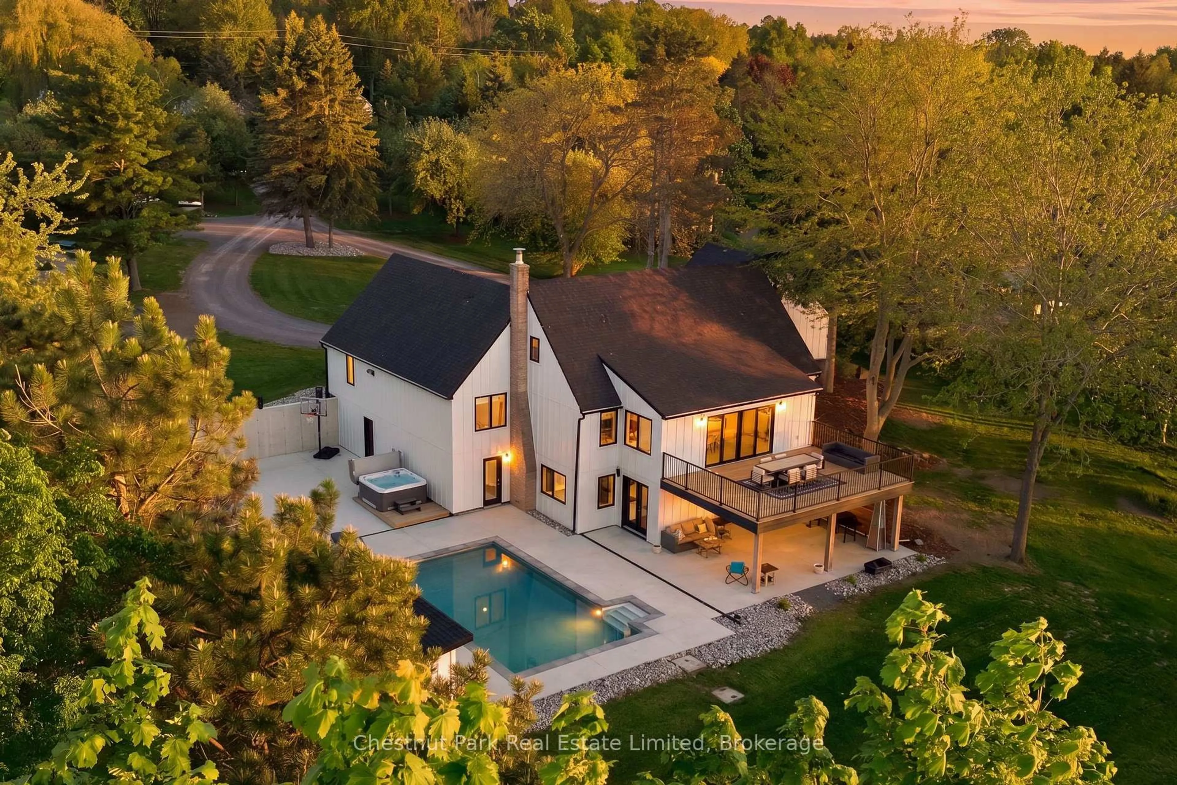 A pic from outside/outdoor area/front of a property/back of a property/a pic from drone, water/lake/river/ocean view for 1424 County Rd 3, Prince Edward County Ontario K0K 1L0