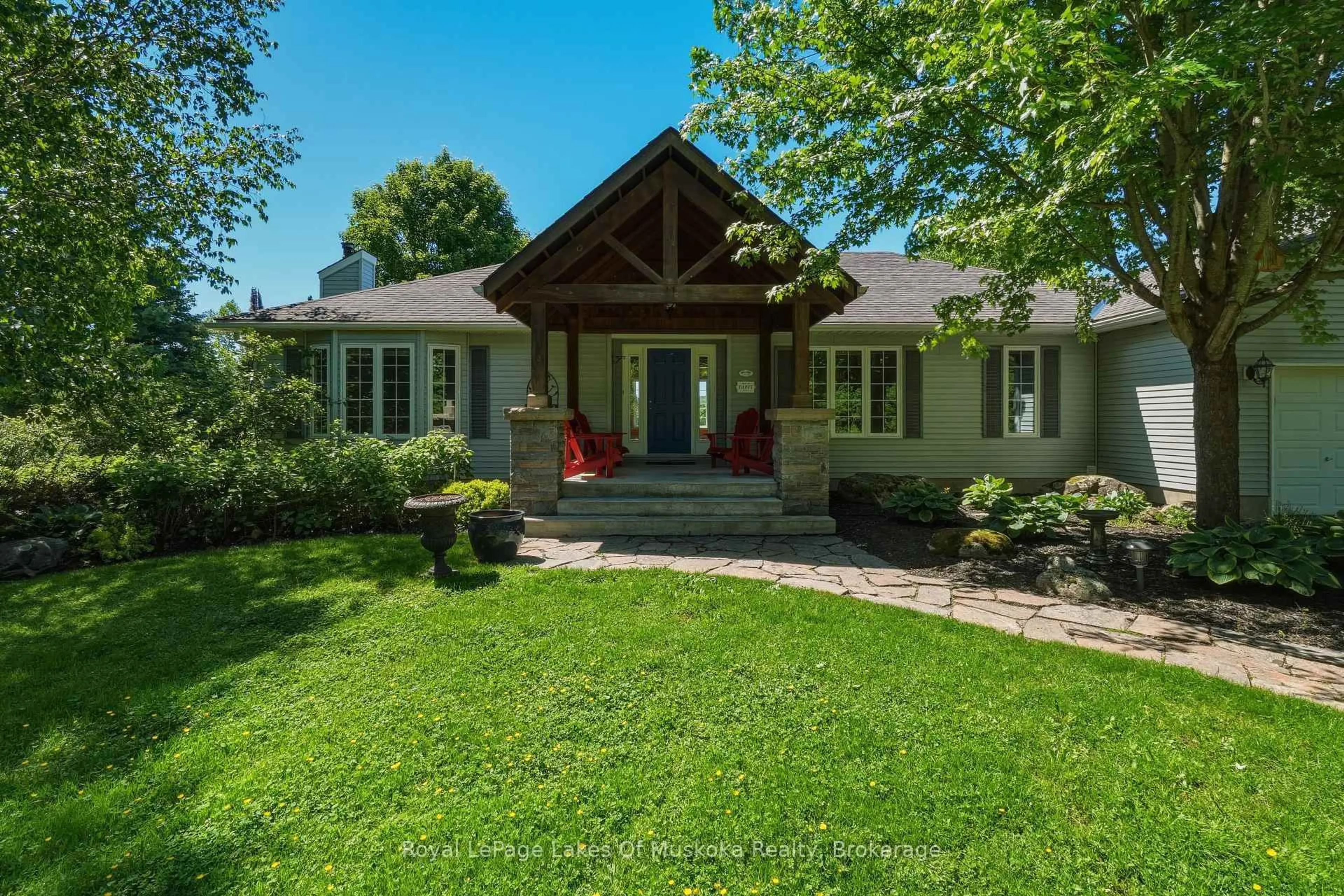 Home with brick exterior material, street for 1183 Golf Course Rd, Lake of Bays Ontario P1H 2J6
