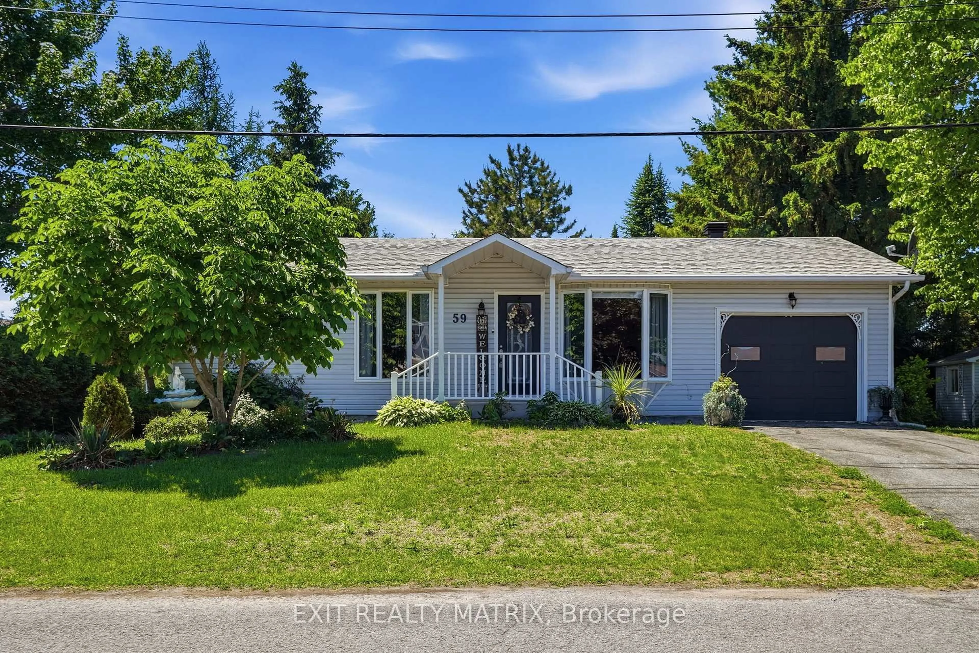 Home with vinyl exterior material, street for 59 Alexandre St, Alfred and Plantagenet Ontario K0B 1A0
