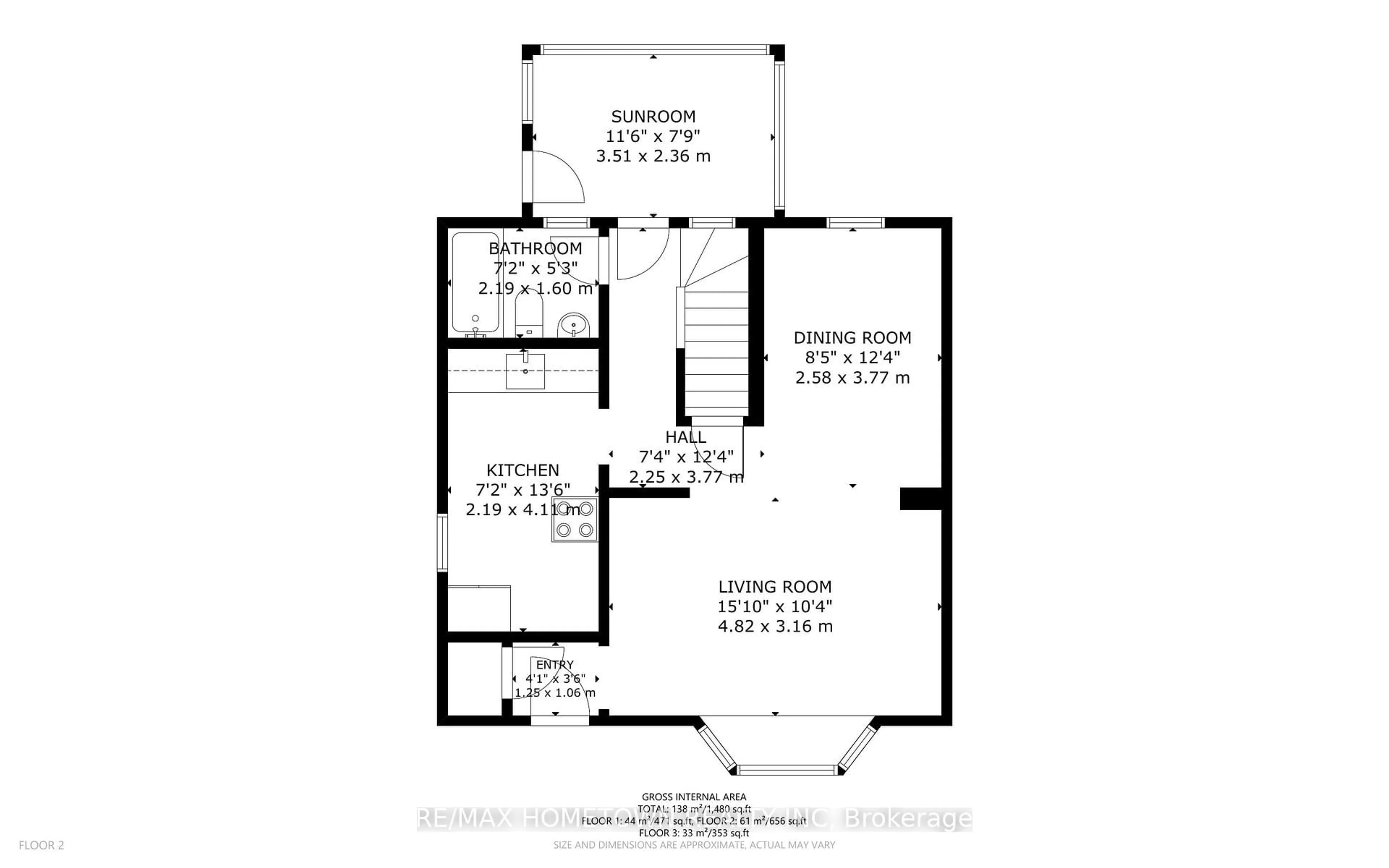 Floor plan for 80 Chaffey St, Brockville Ontario K6V 4L7