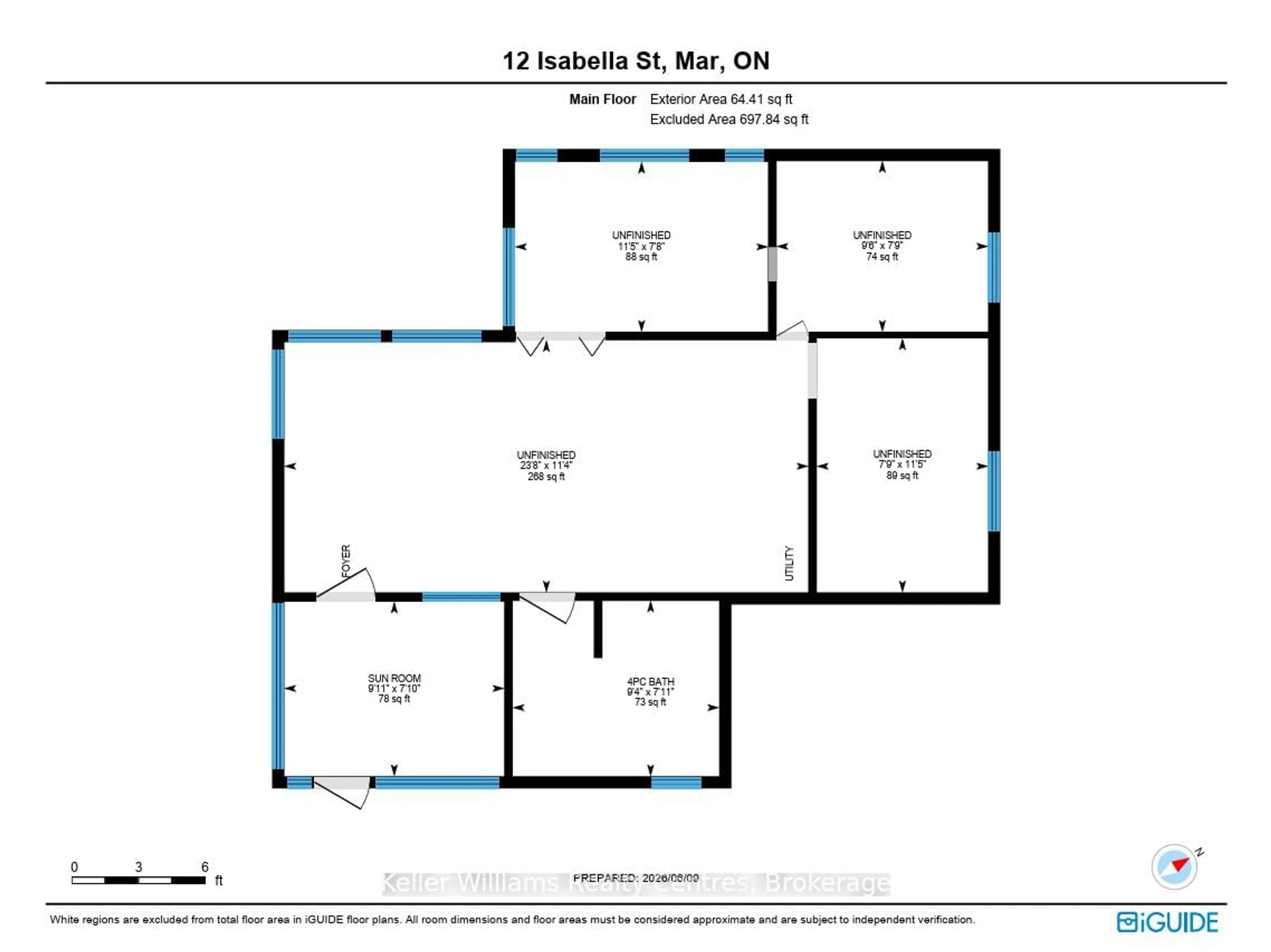 Floor plan for 12 Isabella St, South Bruce Peninsula Ontario N0H 2T0