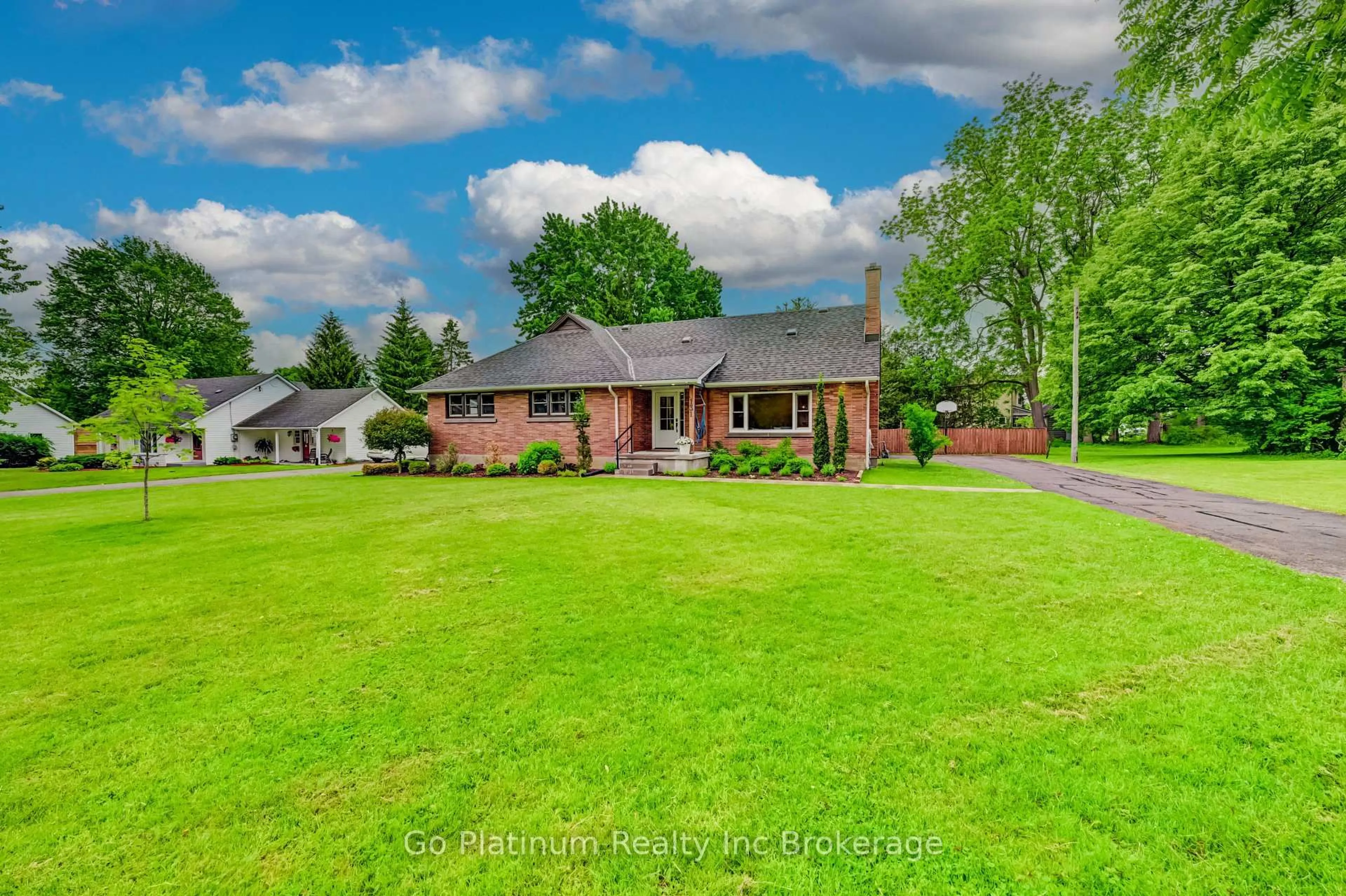 A pic from outside/outdoor area/front of a property/back of a property/a pic from drone, water/lake/river/ocean view for 131 Byron St, Zorra Ontario N0M 2M0