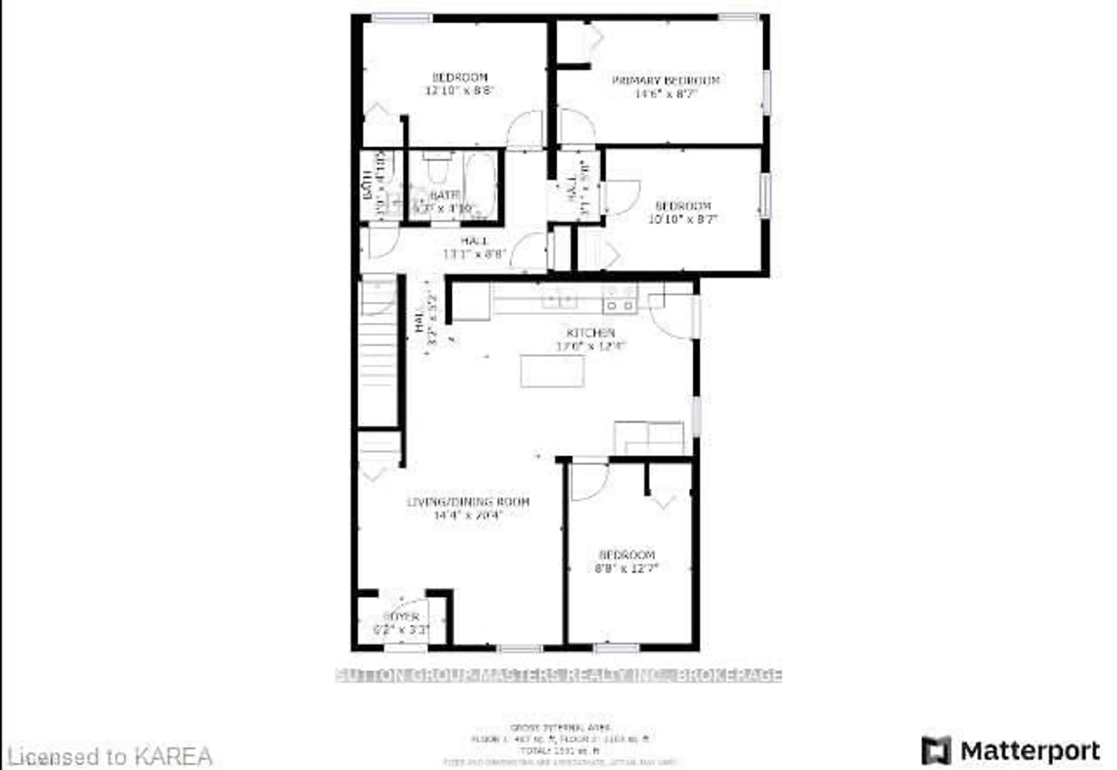Floor plan for 380 BARRIE St, Kingston Ontario K7K 3T4