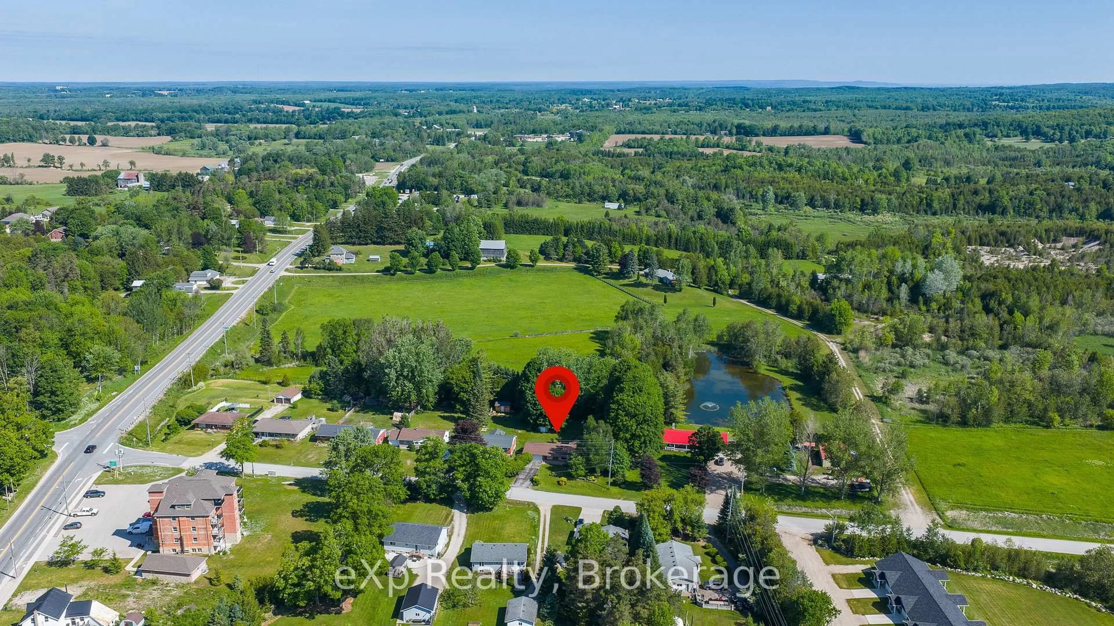 A pic from outside/outdoor area/front of a property/back of a property/a pic from drone, water/lake/river/ocean view for 823015 Massie Rd, Chatsworth Ontario N0H 1G0