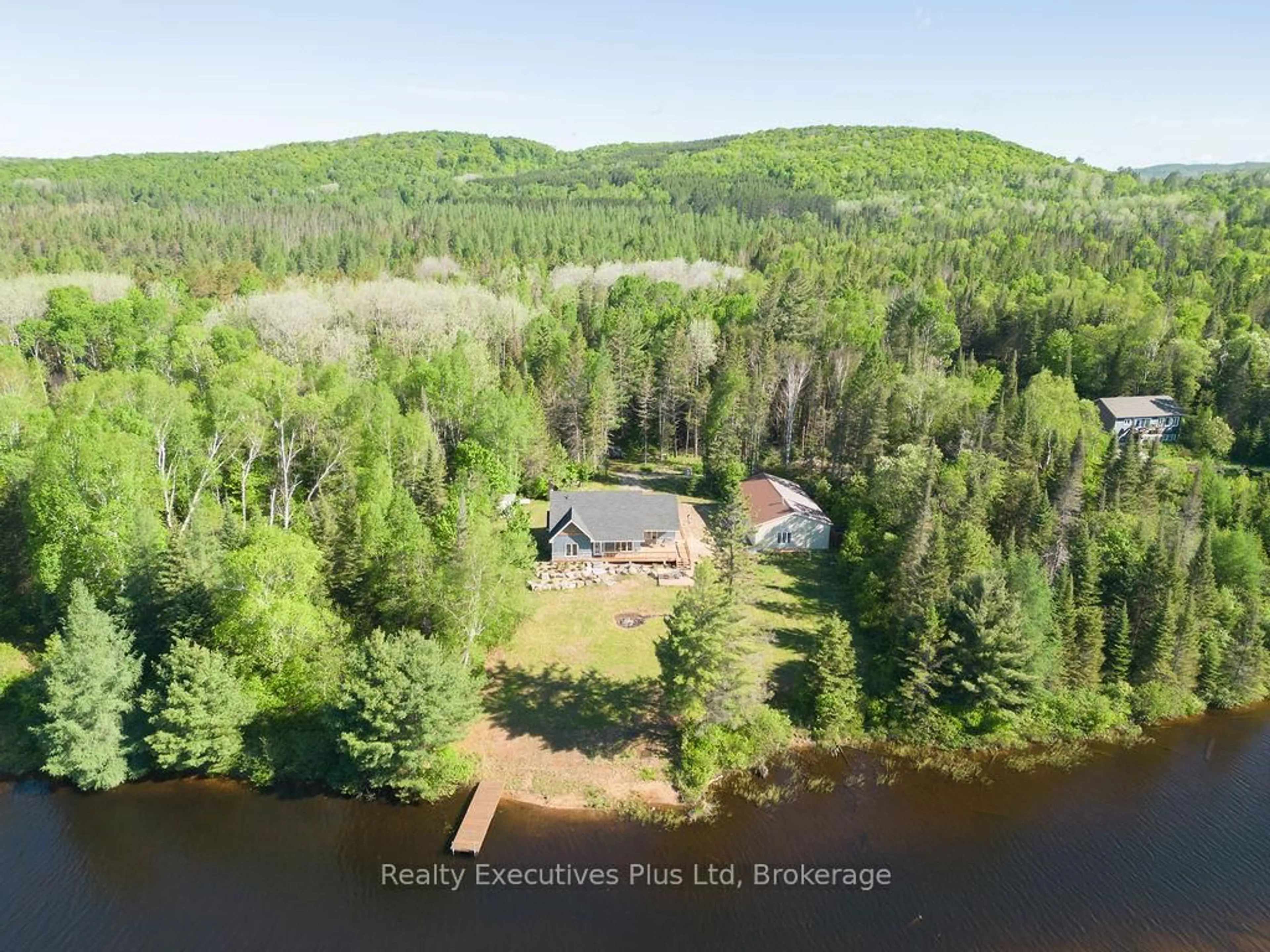 A pic from outside/outdoor area/front of a property/back of a property/a pic from drone, water/lake/river/ocean view for 387 BRENNAN'S Rd, Joly Ontario P0A 1X0