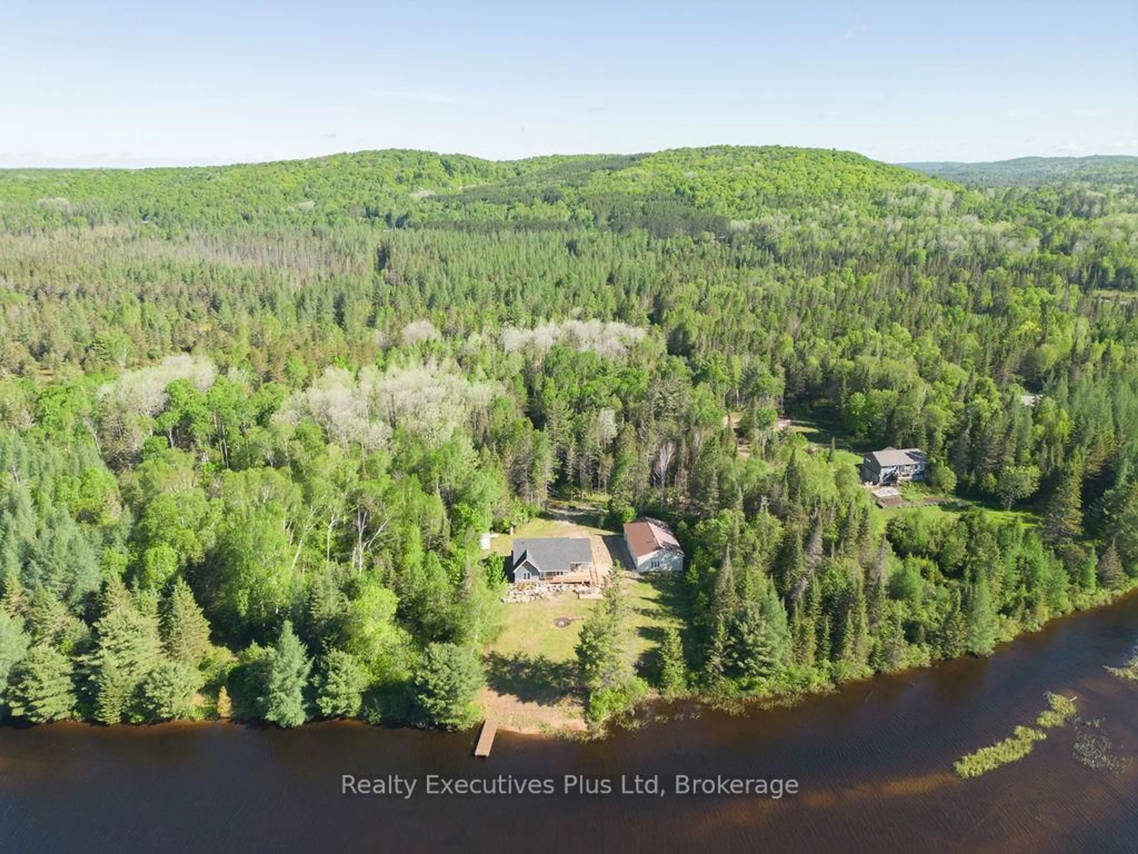 A pic from outside/outdoor area/front of a property/back of a property/a pic from drone, water/lake/river/ocean view for 387 BRENNAN'S Rd, Joly Ontario P0A 1X0
