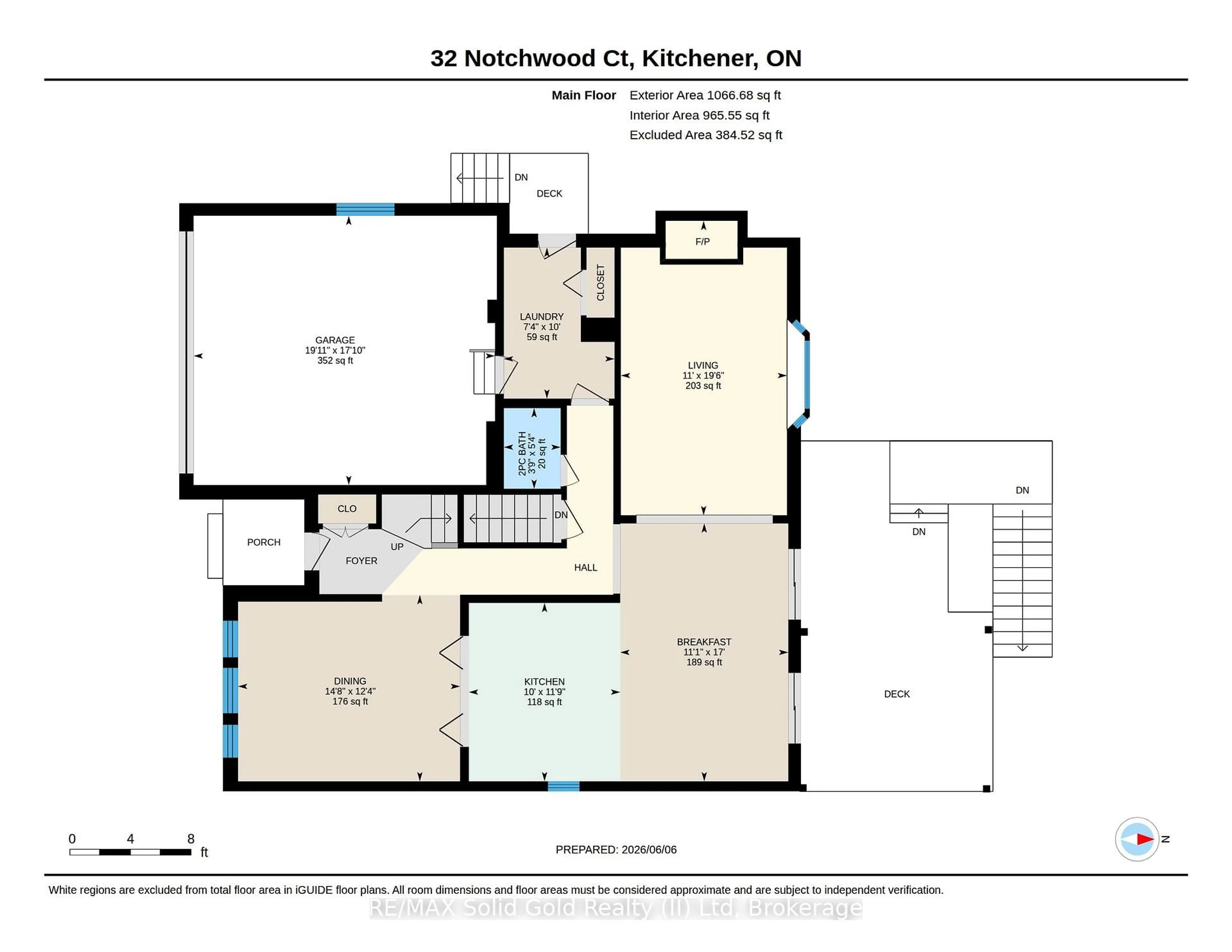 Floor plan for 32 Notchwood Crt, Kitchener Ontario N2A 3L6