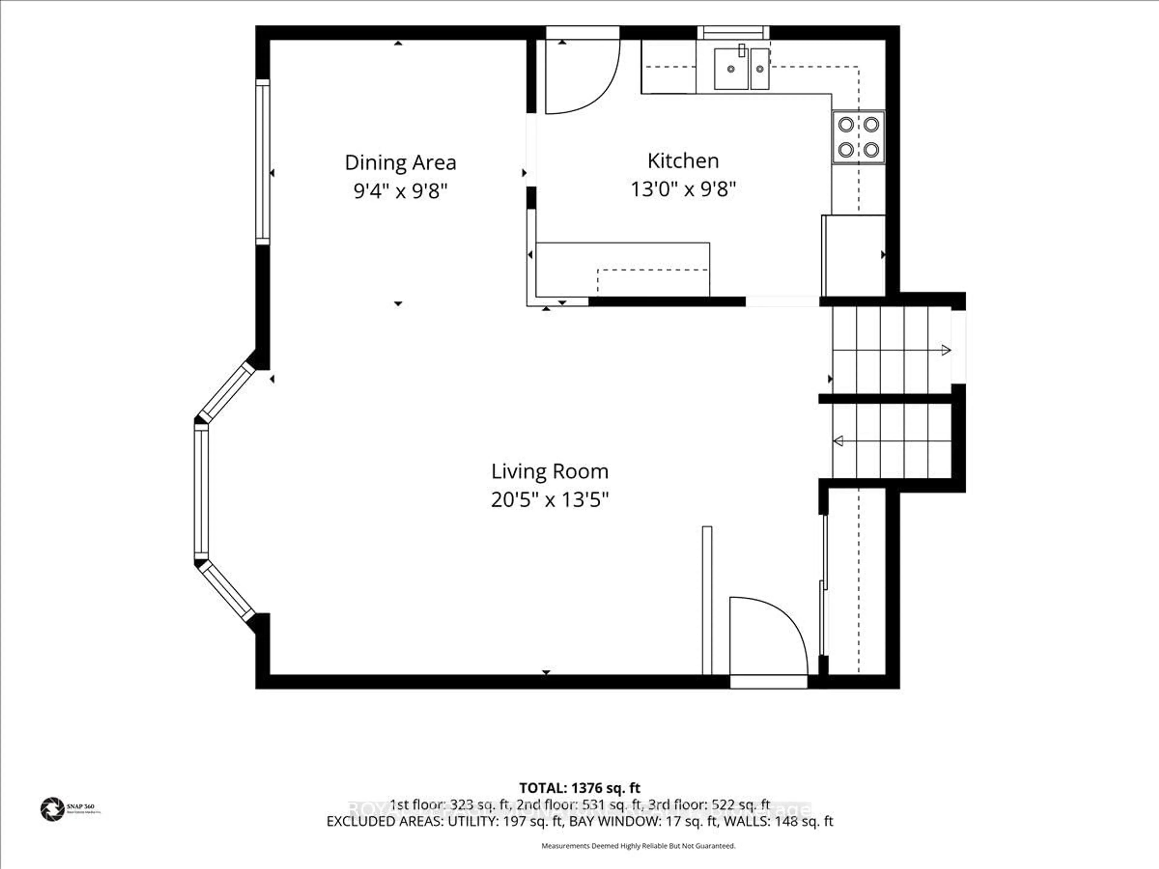 Floor plan for 421 Franklin St, Kitchener Ontario N2A 1Z2
