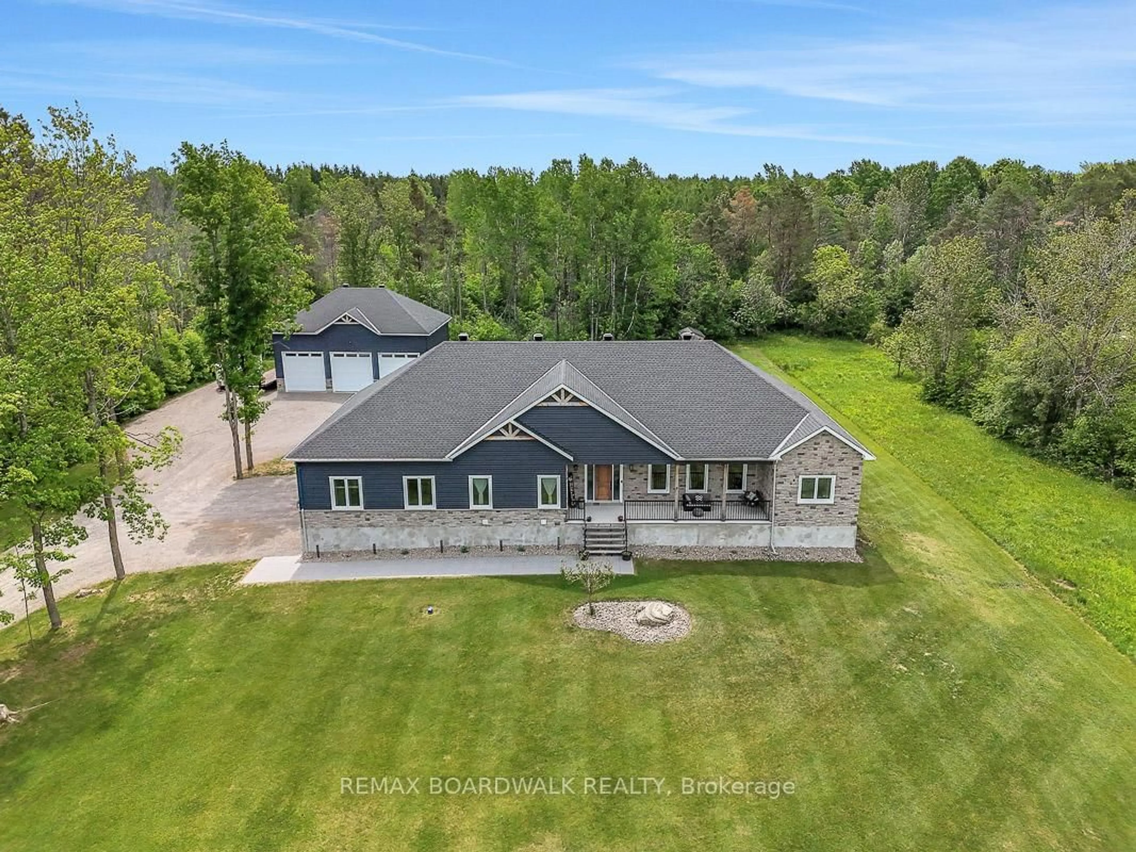 A pic from outside/outdoor area/front of a property/back of a property/a pic from drone, unknown for 1805 Hyndman Rd, Edwardsburgh/Cardinal Ontario K0E 1X0