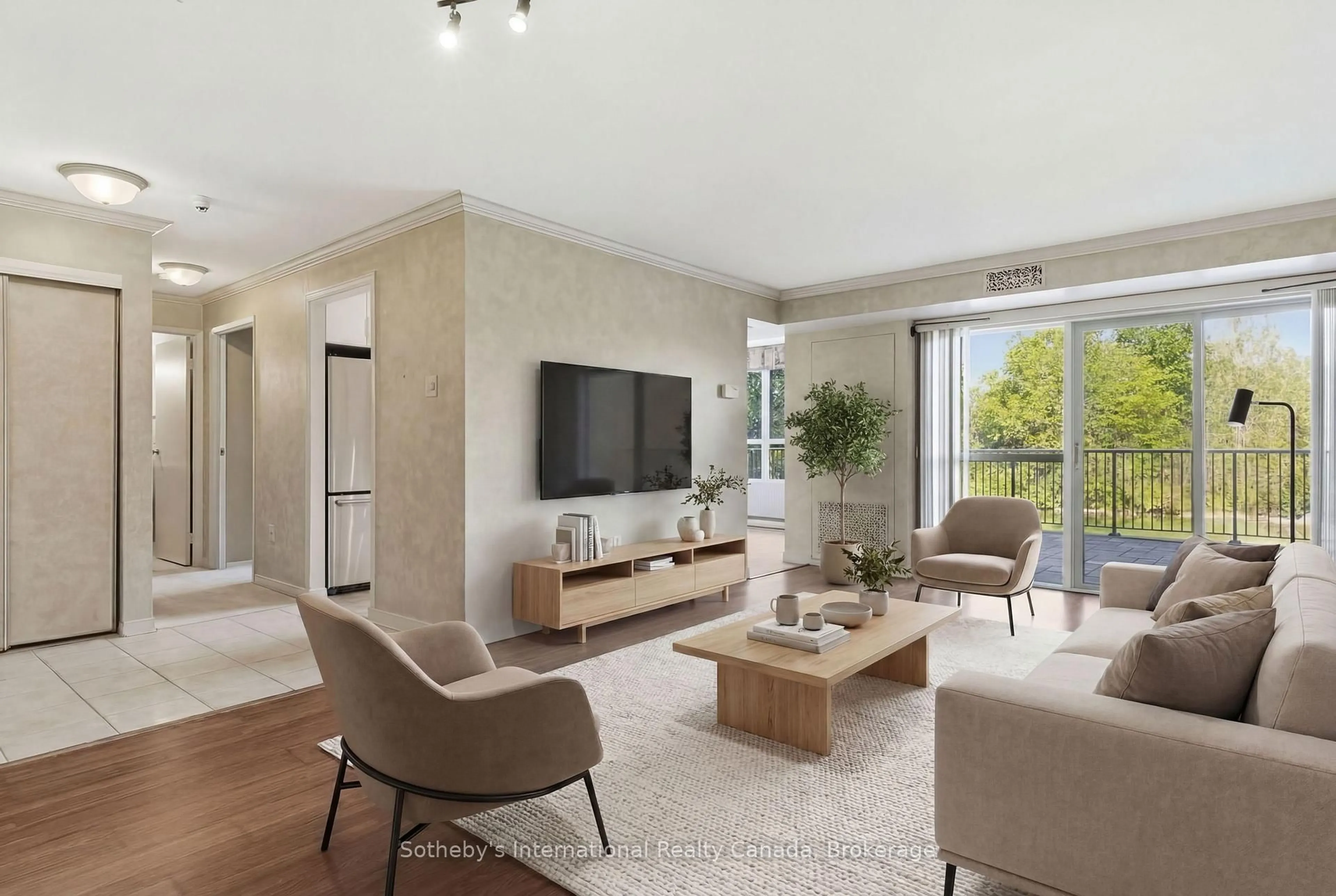 Living room with furniture, unknown for 30 Blue Springs Dr #102, Waterloo Ontario N2J 4T2