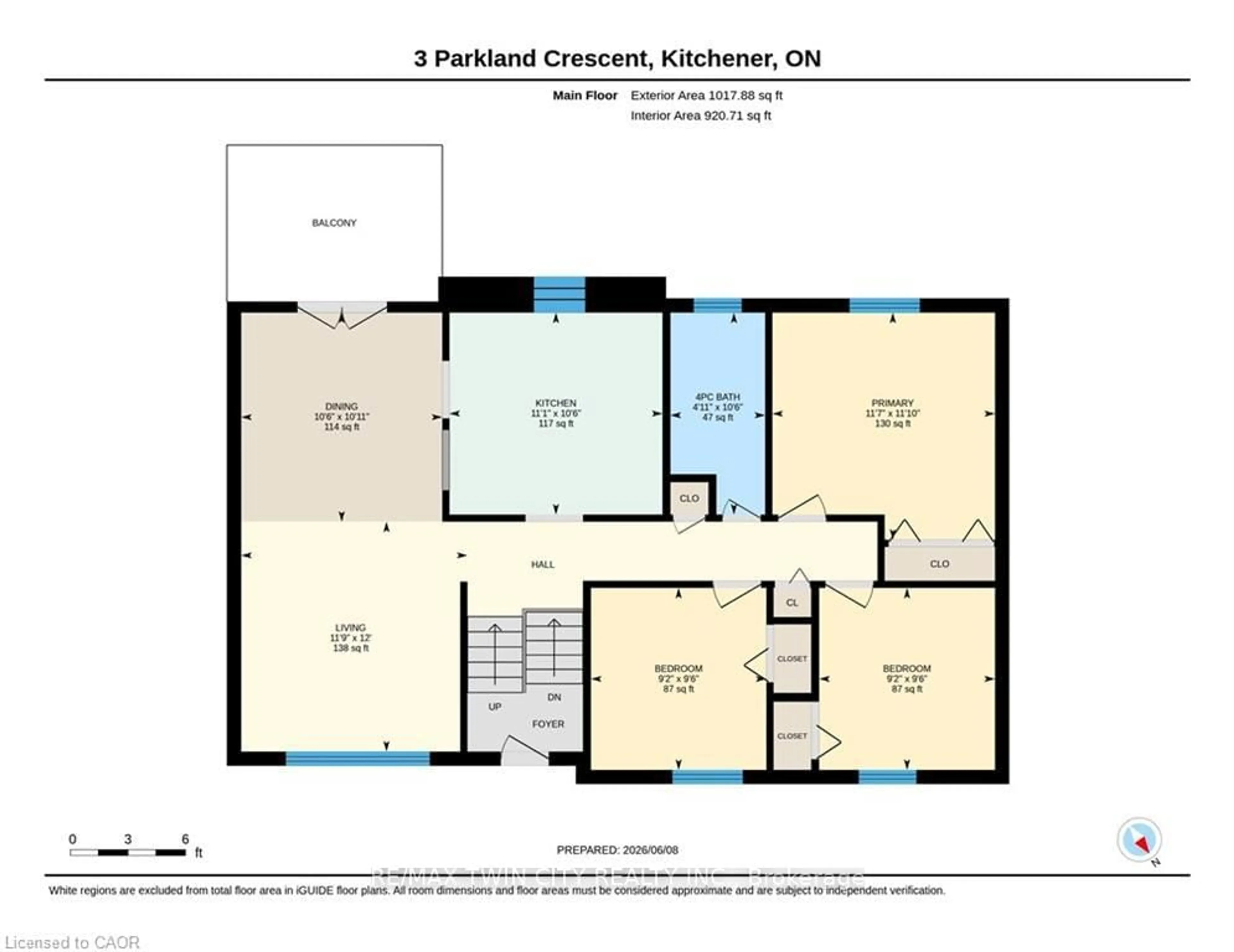 Floor plan for 3 PARKLAND Cres, Kitchener Ontario N2N 1R5