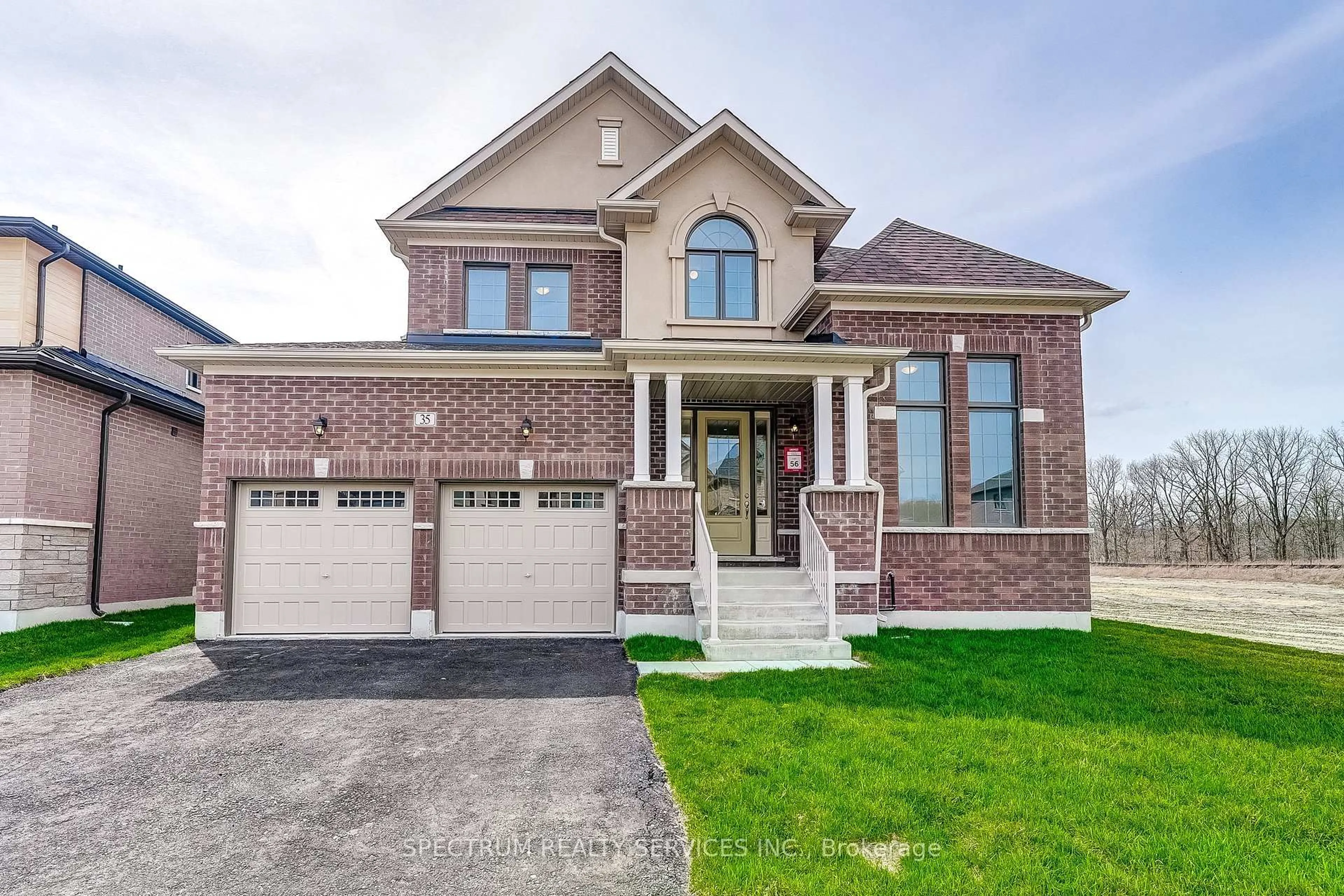 Home with brick exterior material, street for 35 Dore Dr, Brantford Ontario N3R 0X8