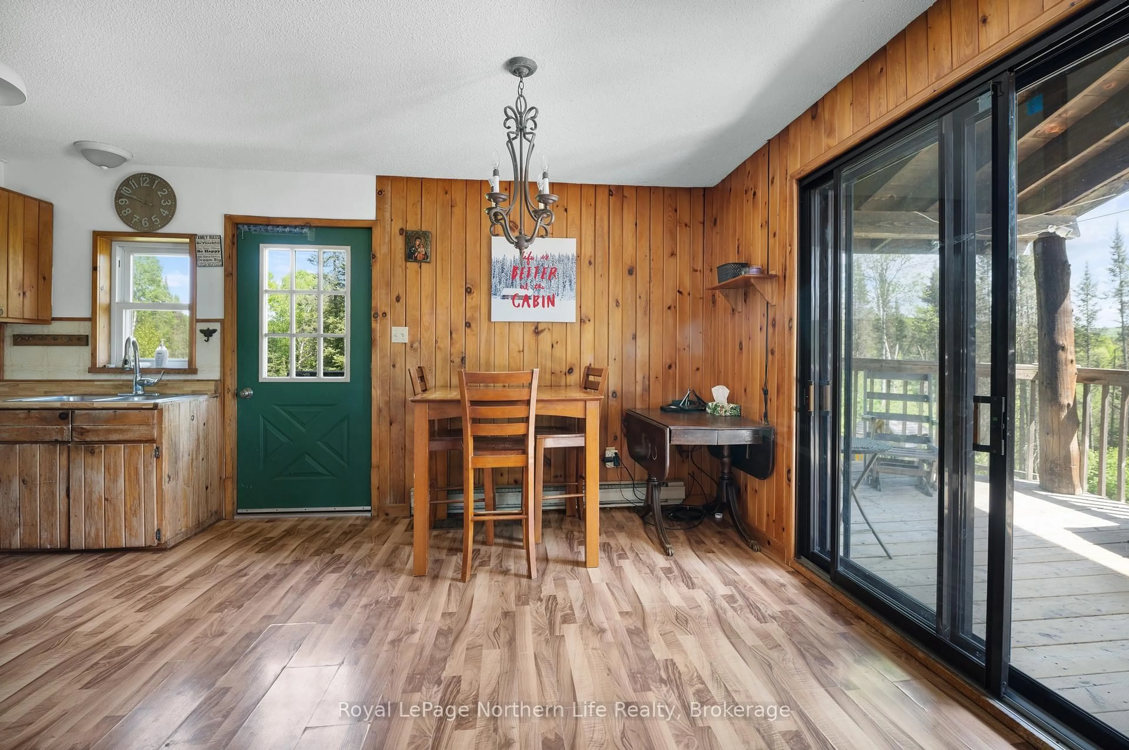 Dining room, wood/laminate floor for 4360 Highway 522, Nipissing Ontario P0H 1J0