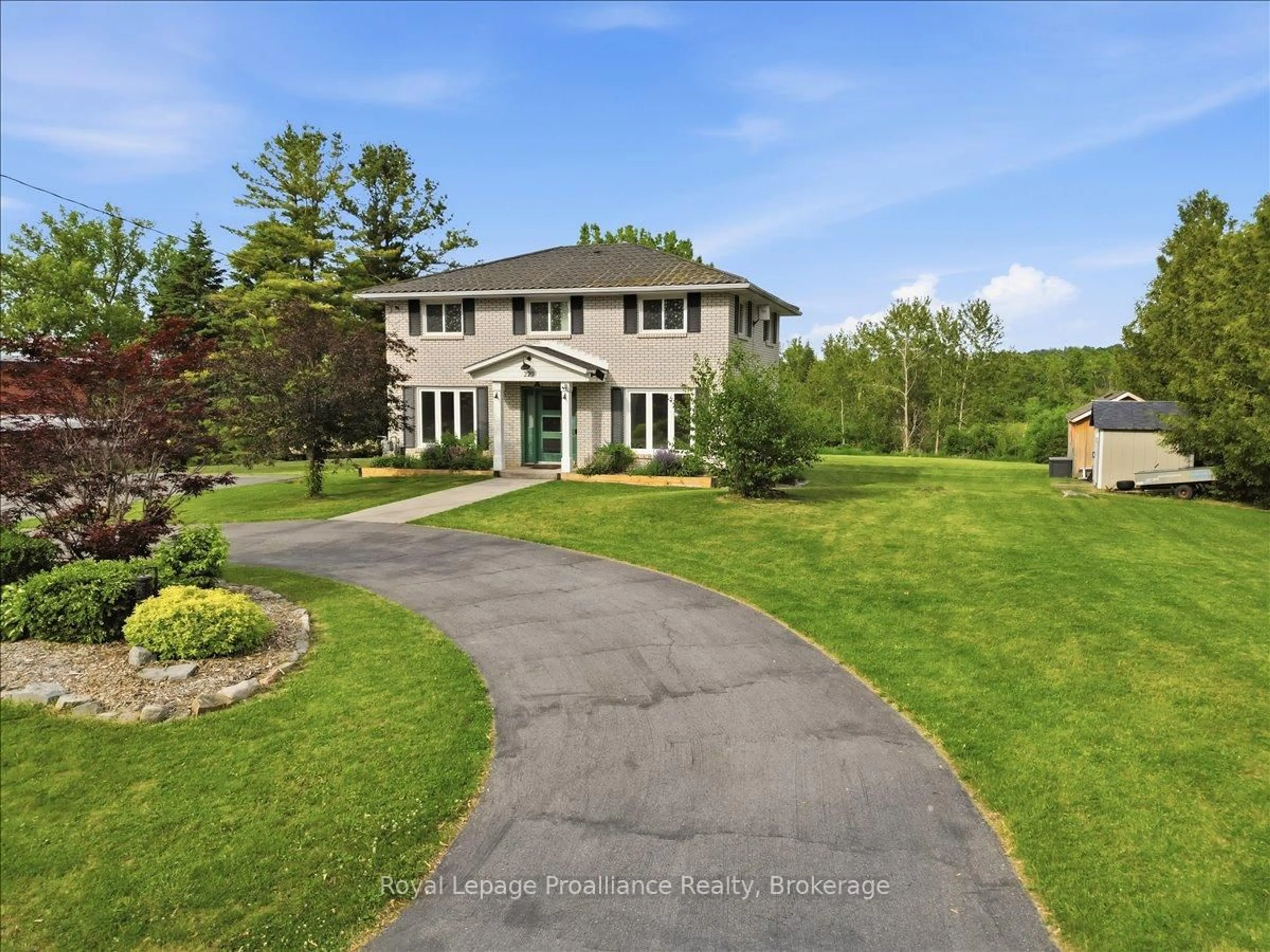 A pic from outside/outdoor area/front of a property/back of a property/a pic from drone, unknown for 229 Henry St, Stirling Ontario K0K 3E0