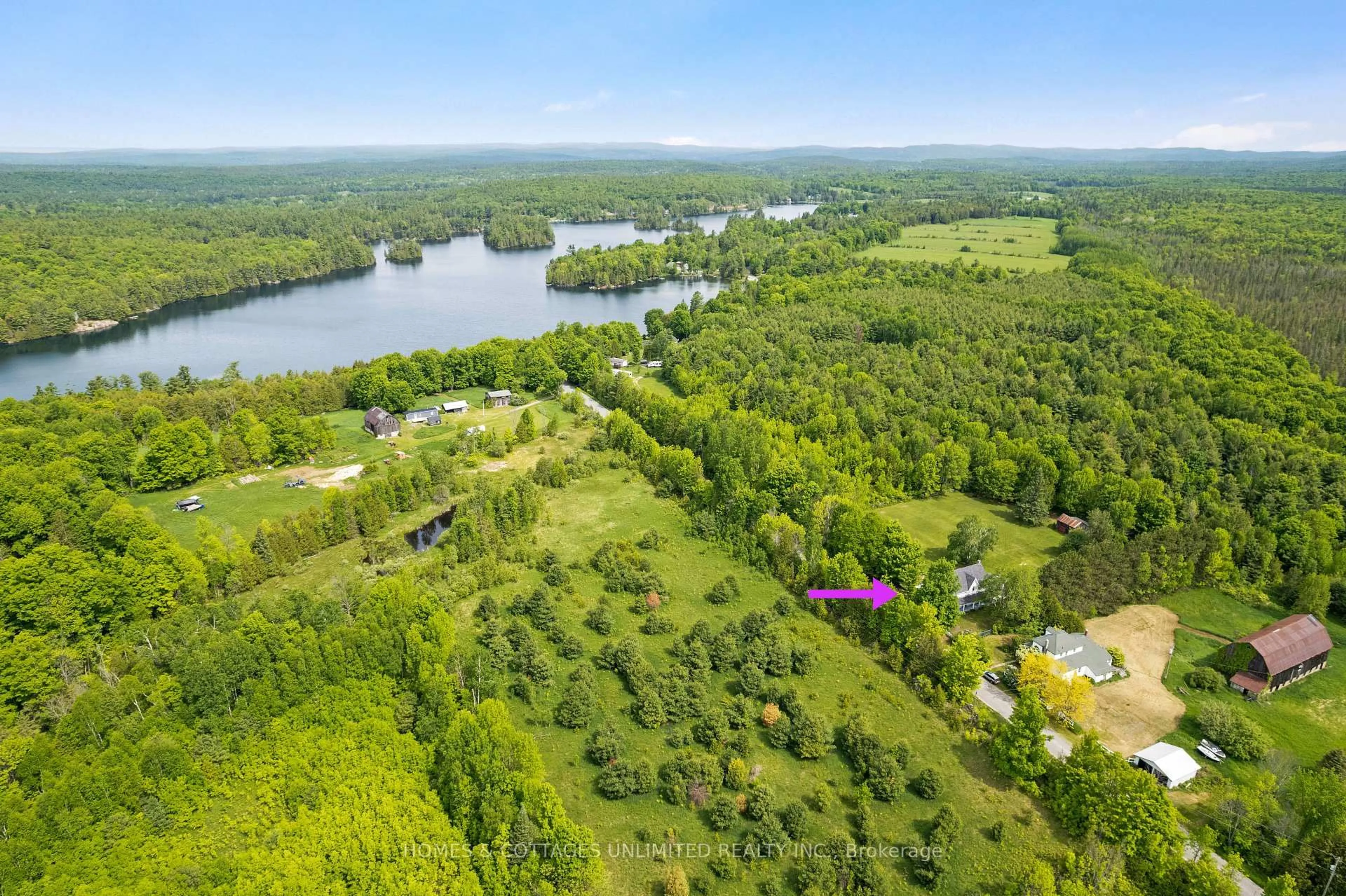 A pic from outside/outdoor area/front of a property/back of a property/a pic from drone, water/lake/river/ocean view for 3200 Lavant Mill Rd, Lanark Ontario K0G 1K0