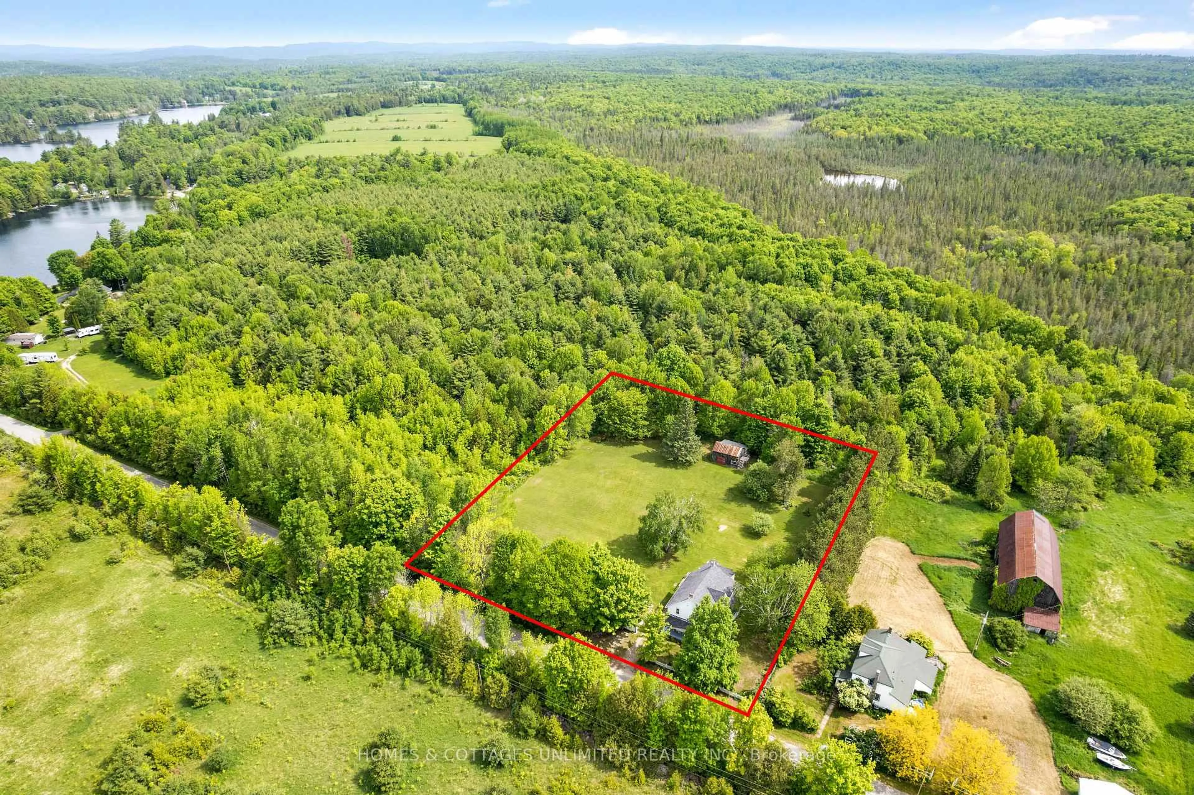 A pic from outside/outdoor area/front of a property/back of a property/a pic from drone, forest/trees view for 3200 Lavant Mill Rd, Lanark Ontario K0G 1K0
