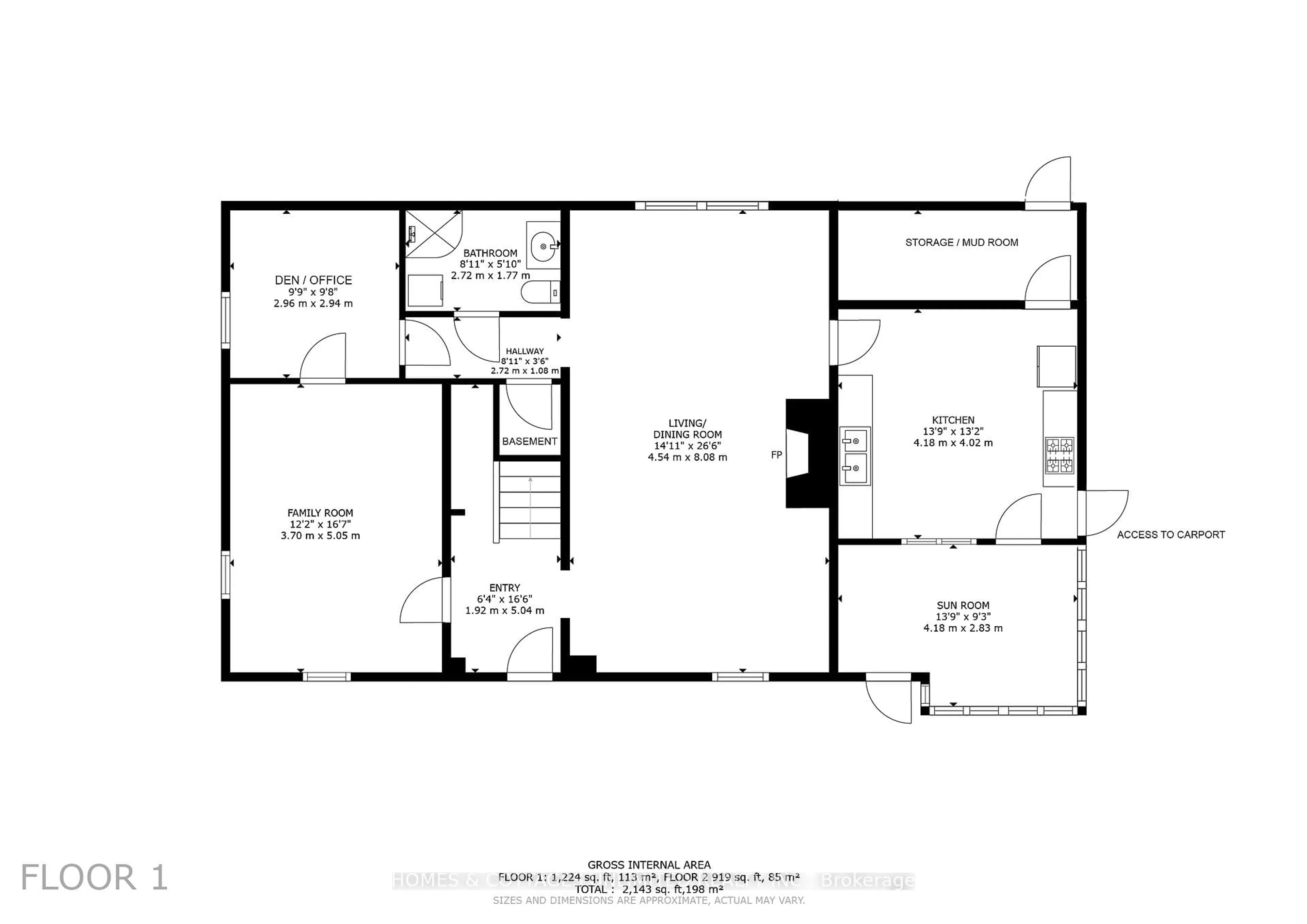 Floor plan for 3200 Lavant Mill Rd, Lanark Ontario K0G 1K0