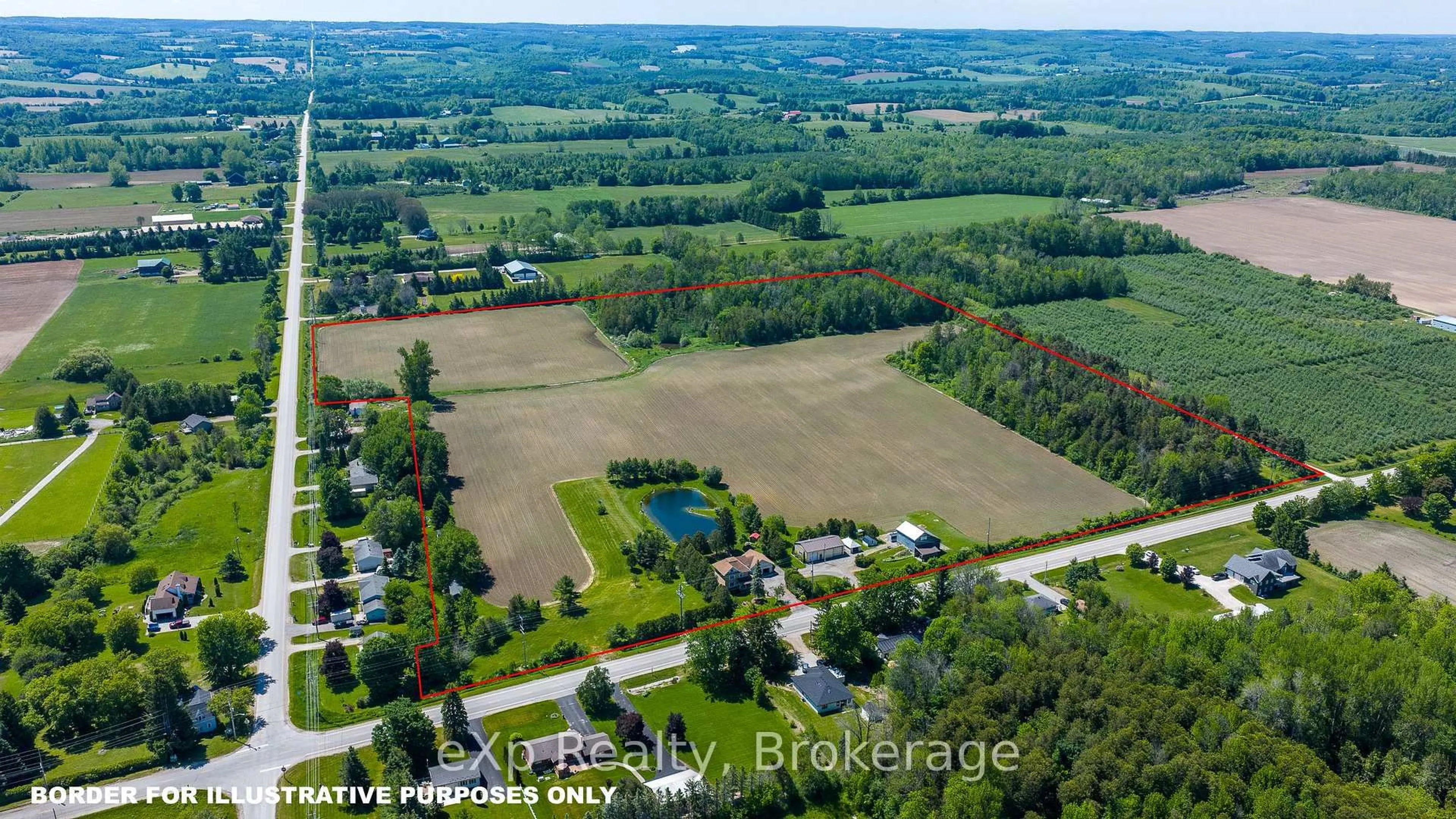 A pic from outside/outdoor area/front of a property/back of a property/a pic from drone, unknown for 145842 Grey Road 12, Meaford Ontario N4L 1W5