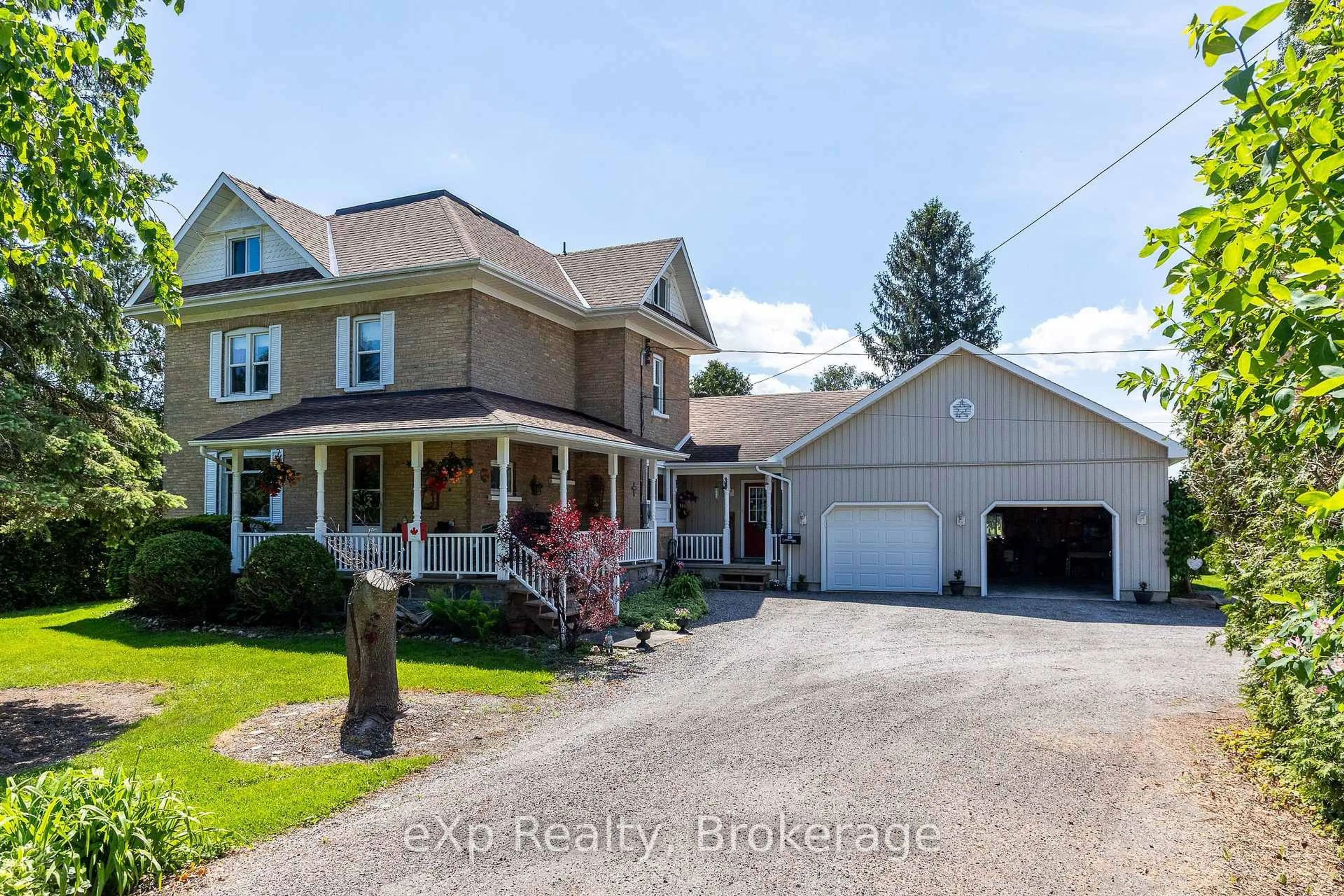 A pic from outside/outdoor area/front of a property/back of a property/a pic from drone, street for 145842 Grey Road 12, Meaford Ontario N4L 1W5