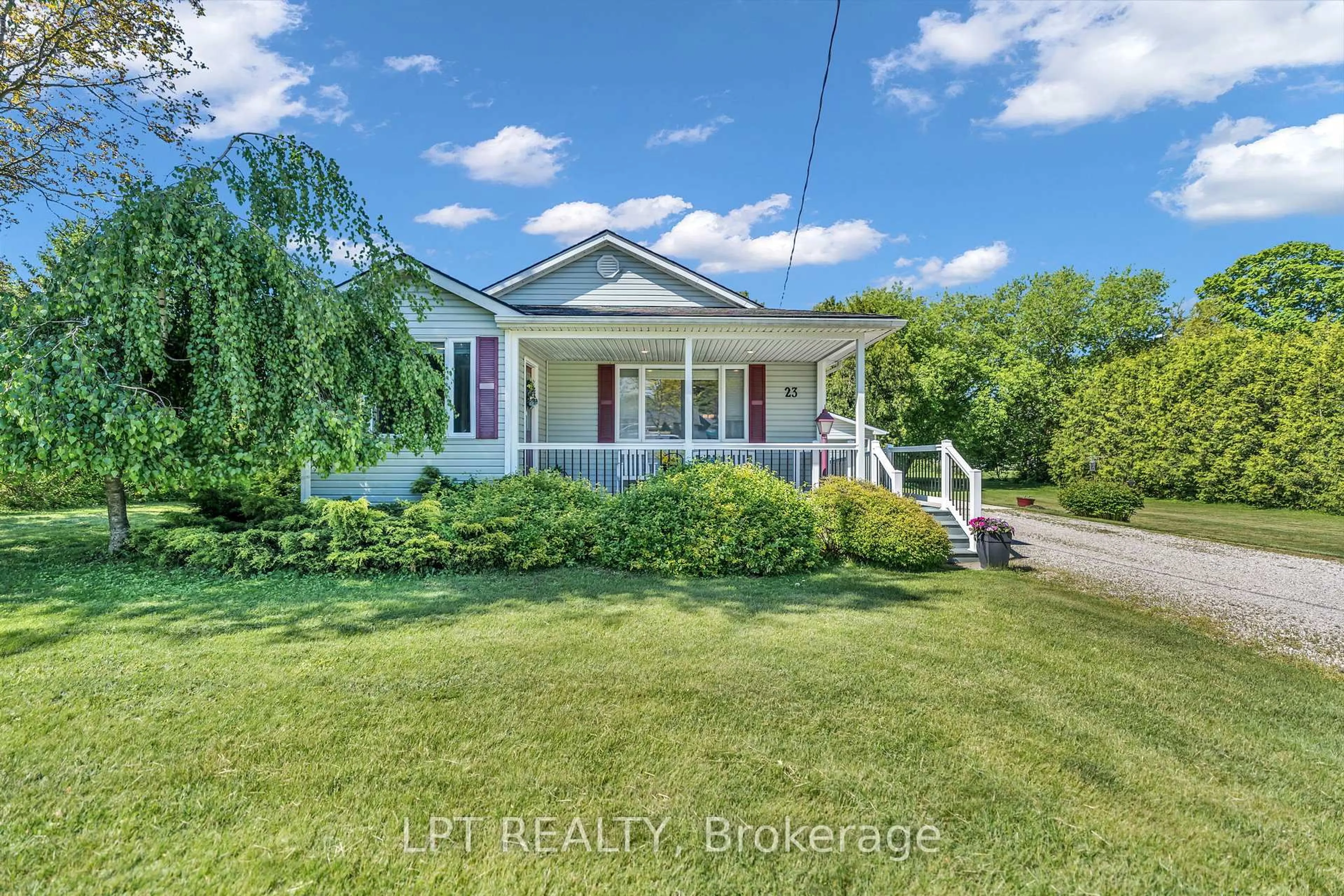 A pic from outside/outdoor area/front of a property/back of a property/a pic from drone, unknown for 23 Main St, Bluewater Ontario N0M 1G0