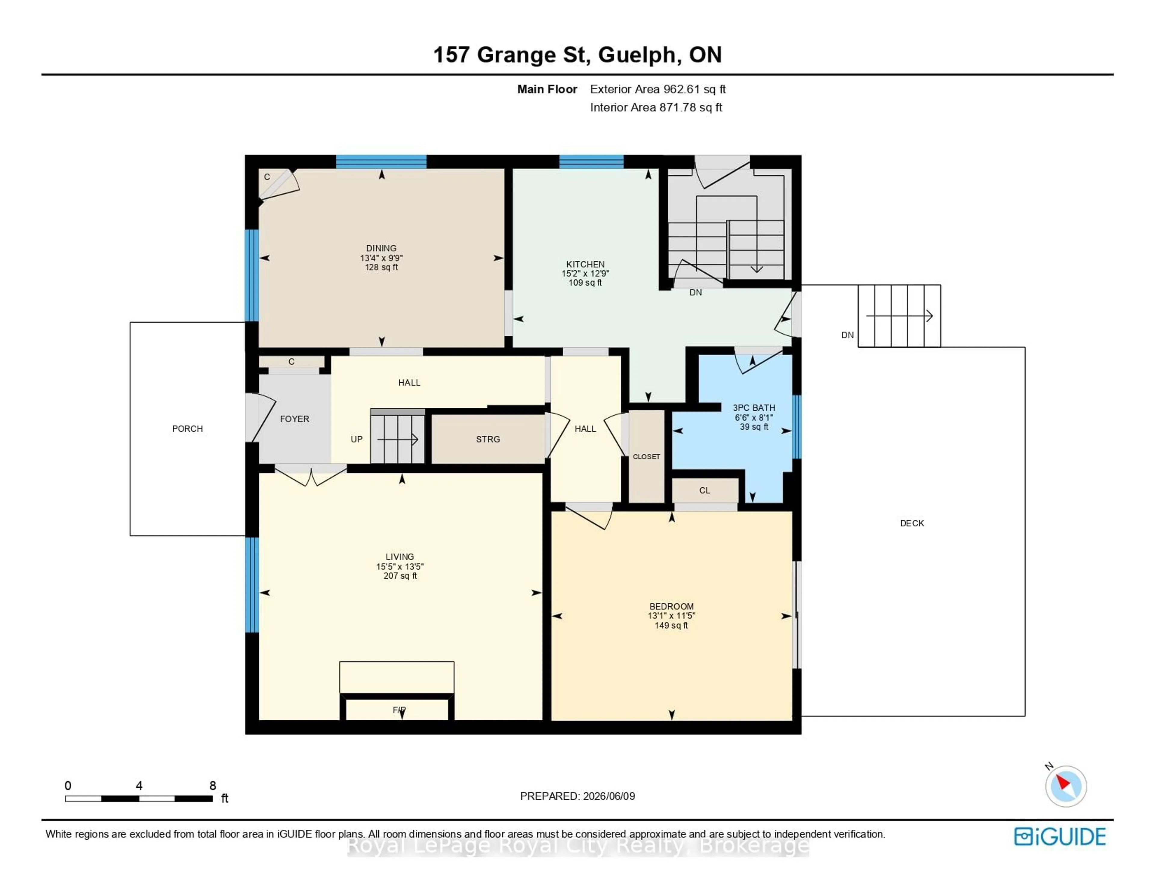 Floor plan for 157 Grange St, Guelph Ontario N1E 2V7