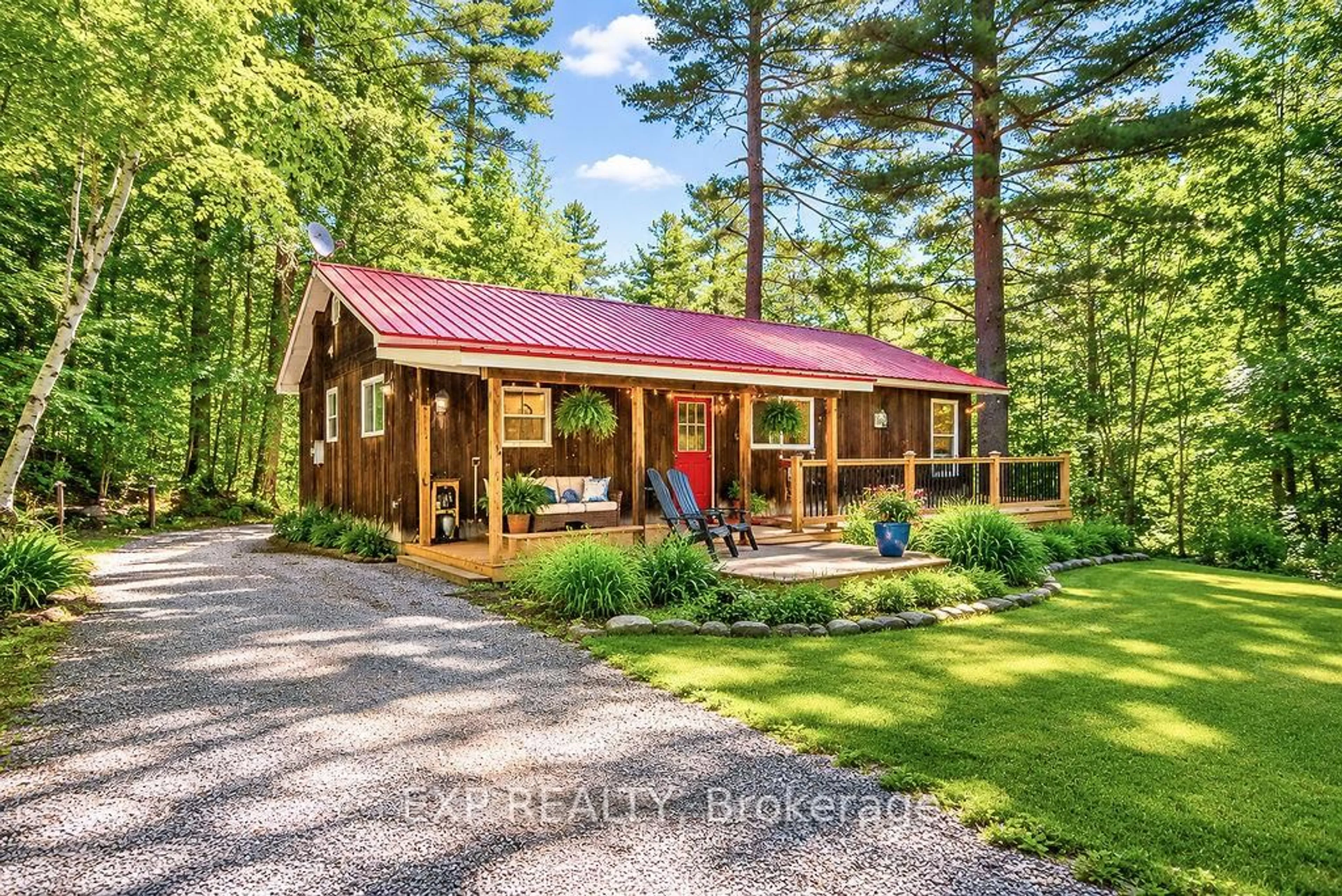 A pic from outside/outdoor area/front of a property/back of a property/a pic from drone, forest/trees view for 2205 Calabogie Rd, Mackey Ontario K0J 1E0
